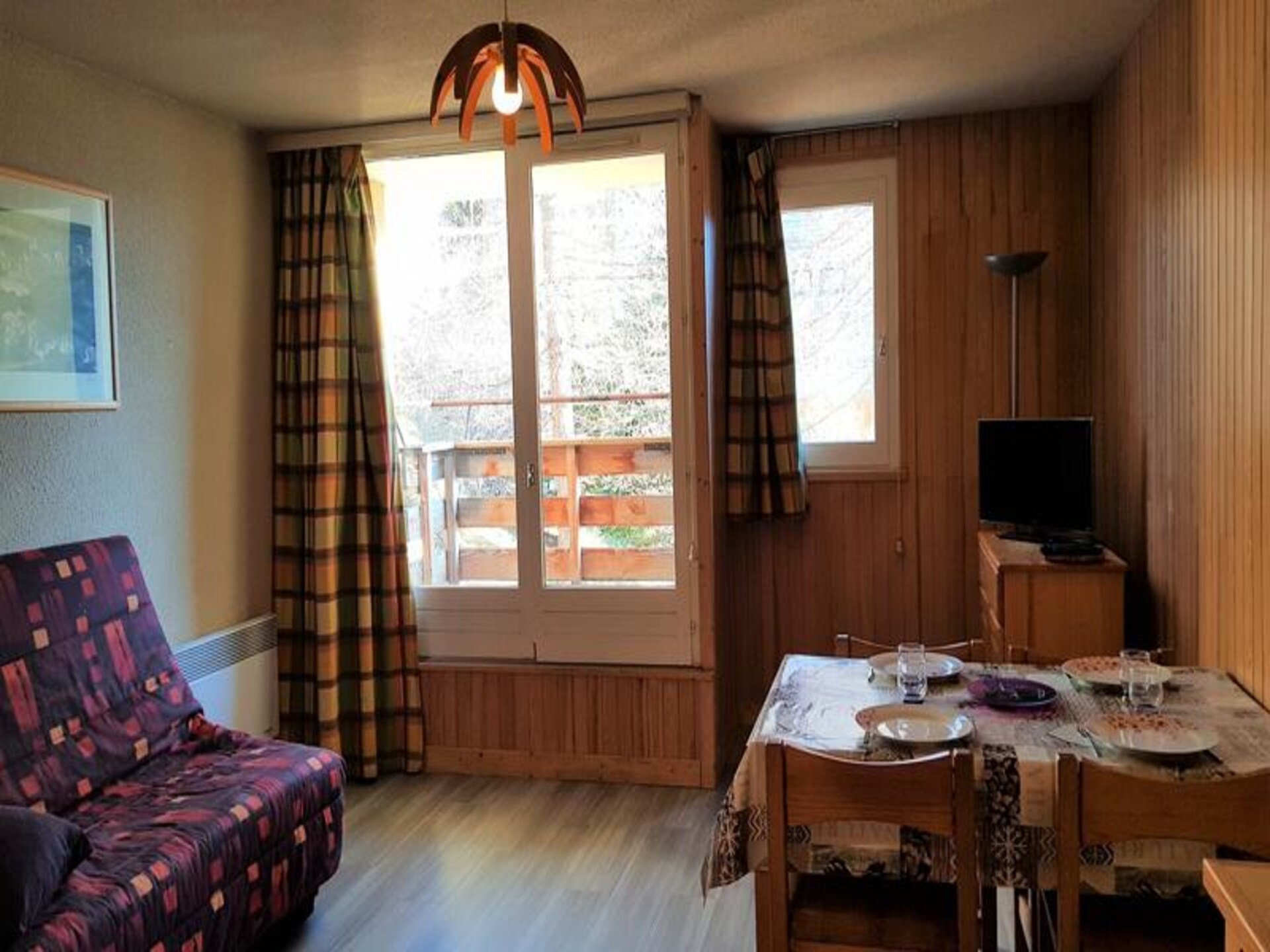 Knusse studio op de 4e verdieping met zuidwest-loggia in het hart van Orcières-Merlette - foto 1
