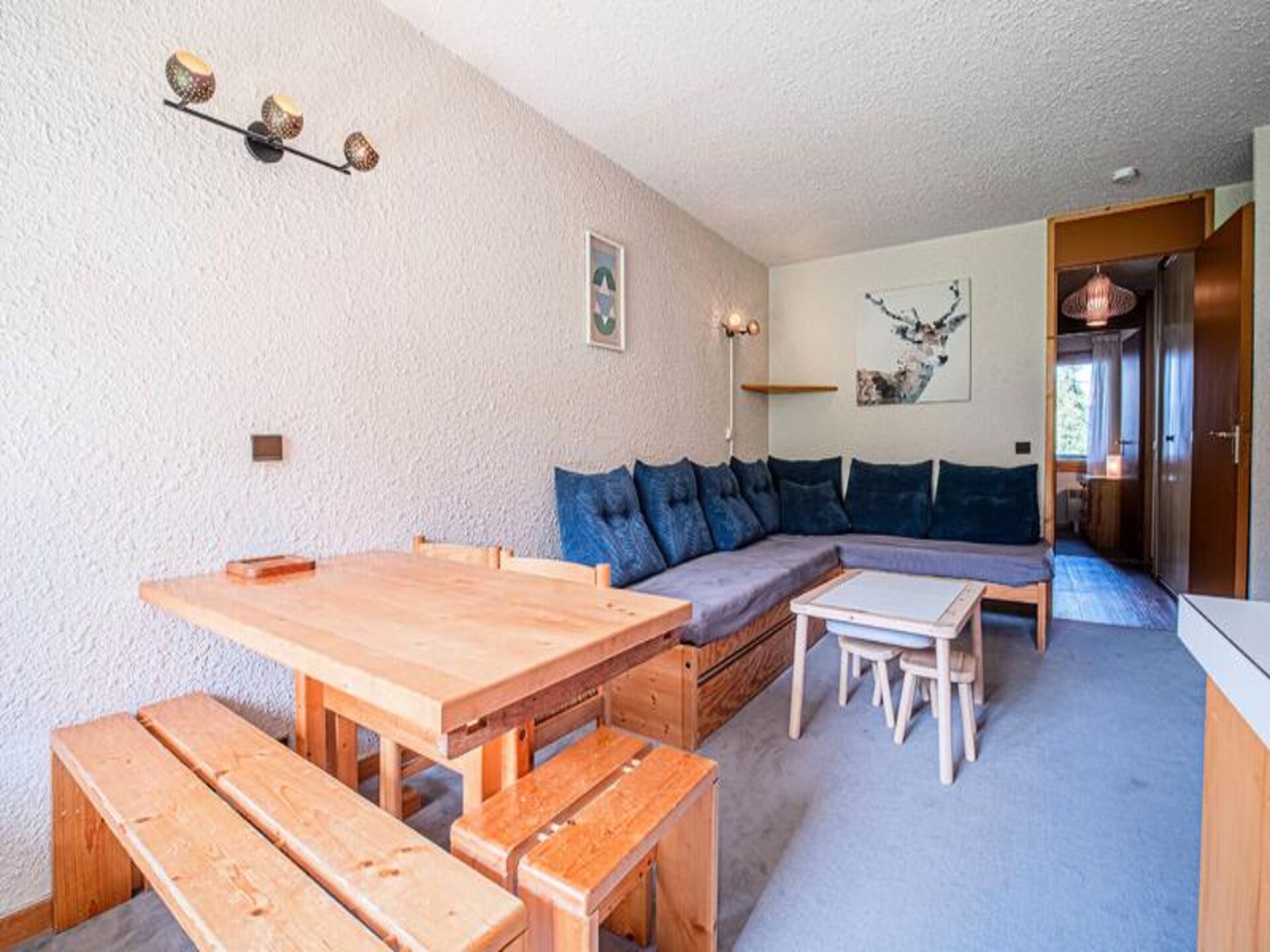 Appartement op de piste in Valmorel met zuidbalkon en uitzicht - foto 2