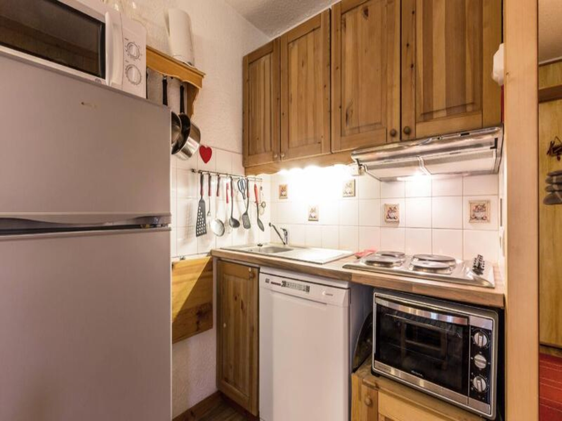 Ski-appartement Crève Coeur Valmorel: 4p, 35m², 80m van pistes - foto 2