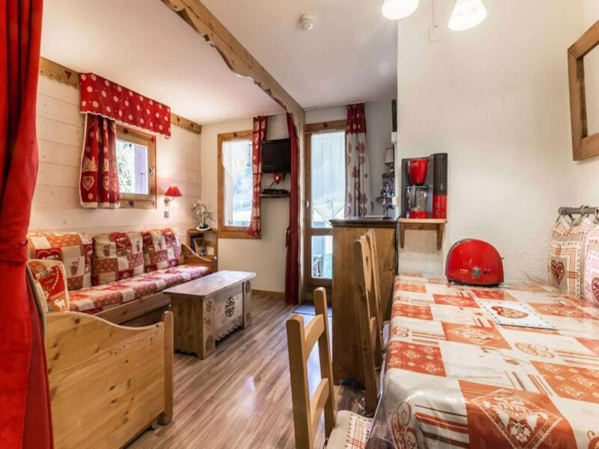 Ski-appartement Crève Coeur Valmorel: 4p, 35m², 80m van pistes - foto 7