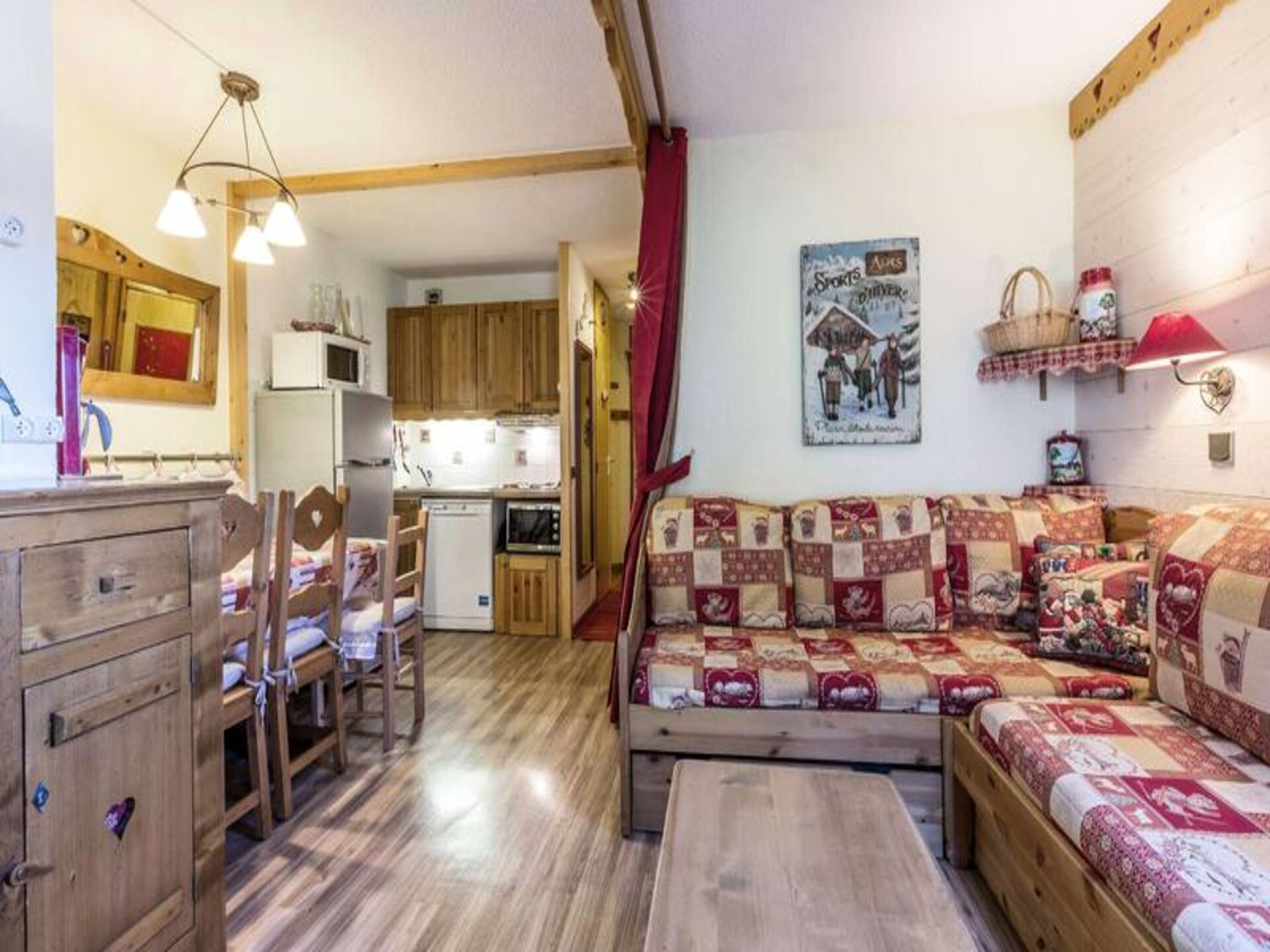 Ski-appartement Crève Coeur Valmorel: 4p, 35m², 80m van pistes - foto 8