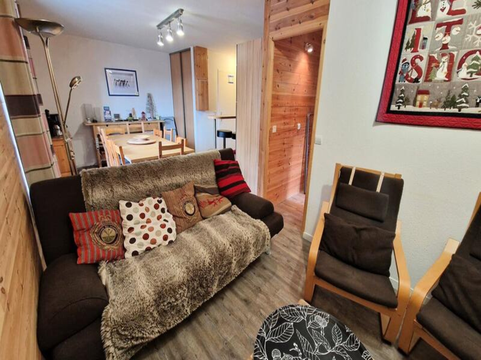 Knus appartement Les Arcs 1800 met balkon en uitzicht op het Vanoise-massief - foto 5
