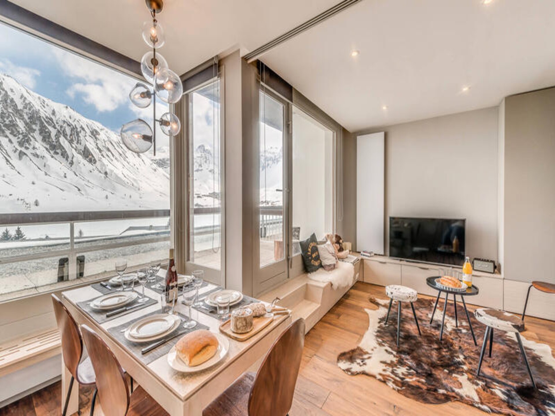Zonovergoten appartement aan de piste in Tignes Le Lac - foto 9