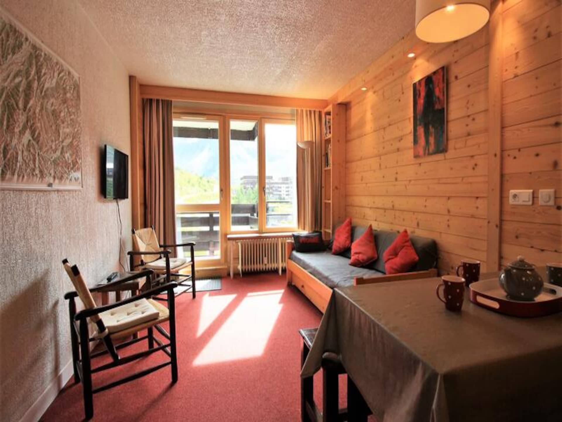 Zonnig 6-persoons appartement met gletsjerzicht en ski-in/ski-out in Tignes - foto 15