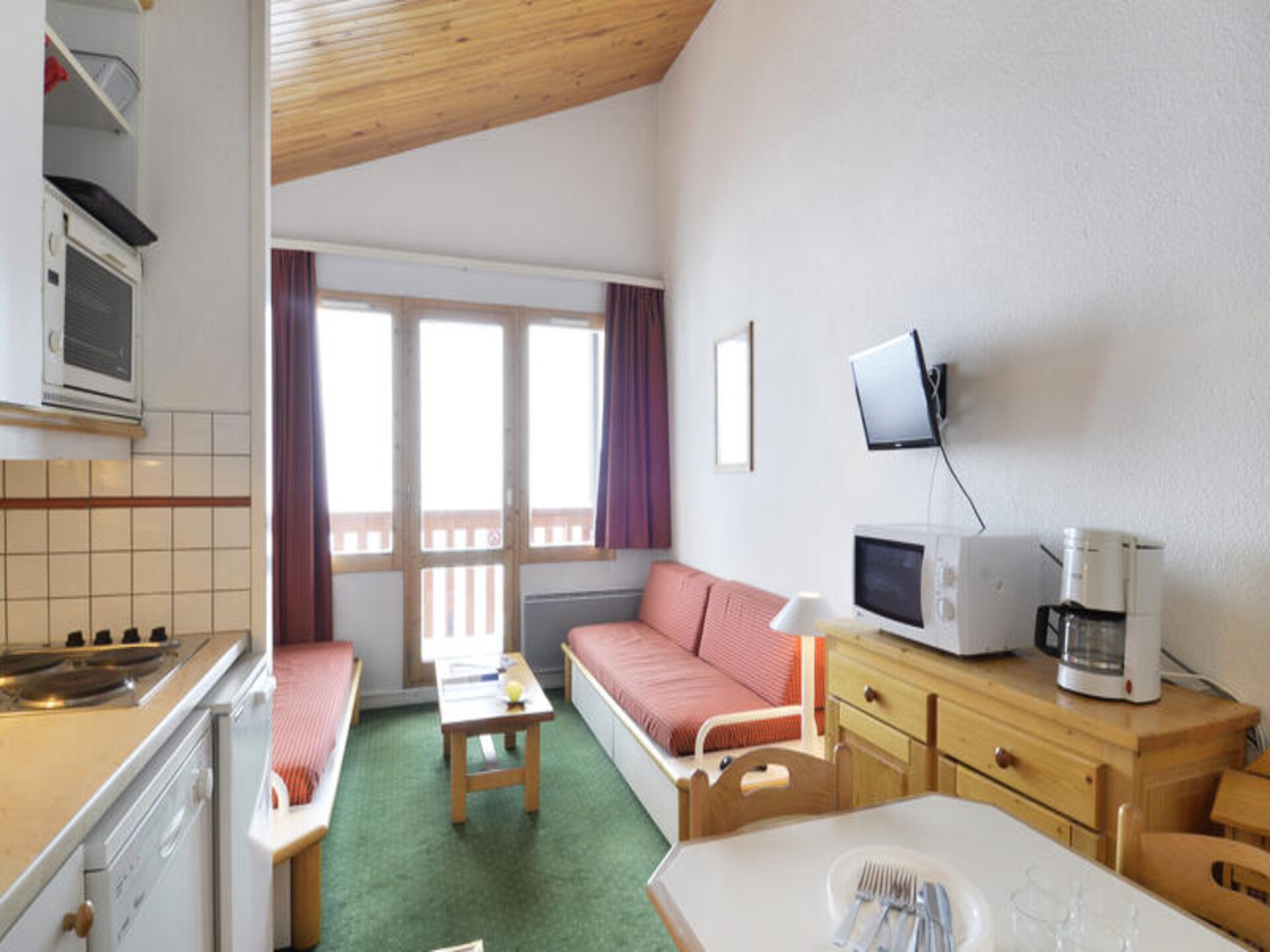 Ski-in/ski-out appartement op de piste in Belle Plagne voor 6 personen - foto 4