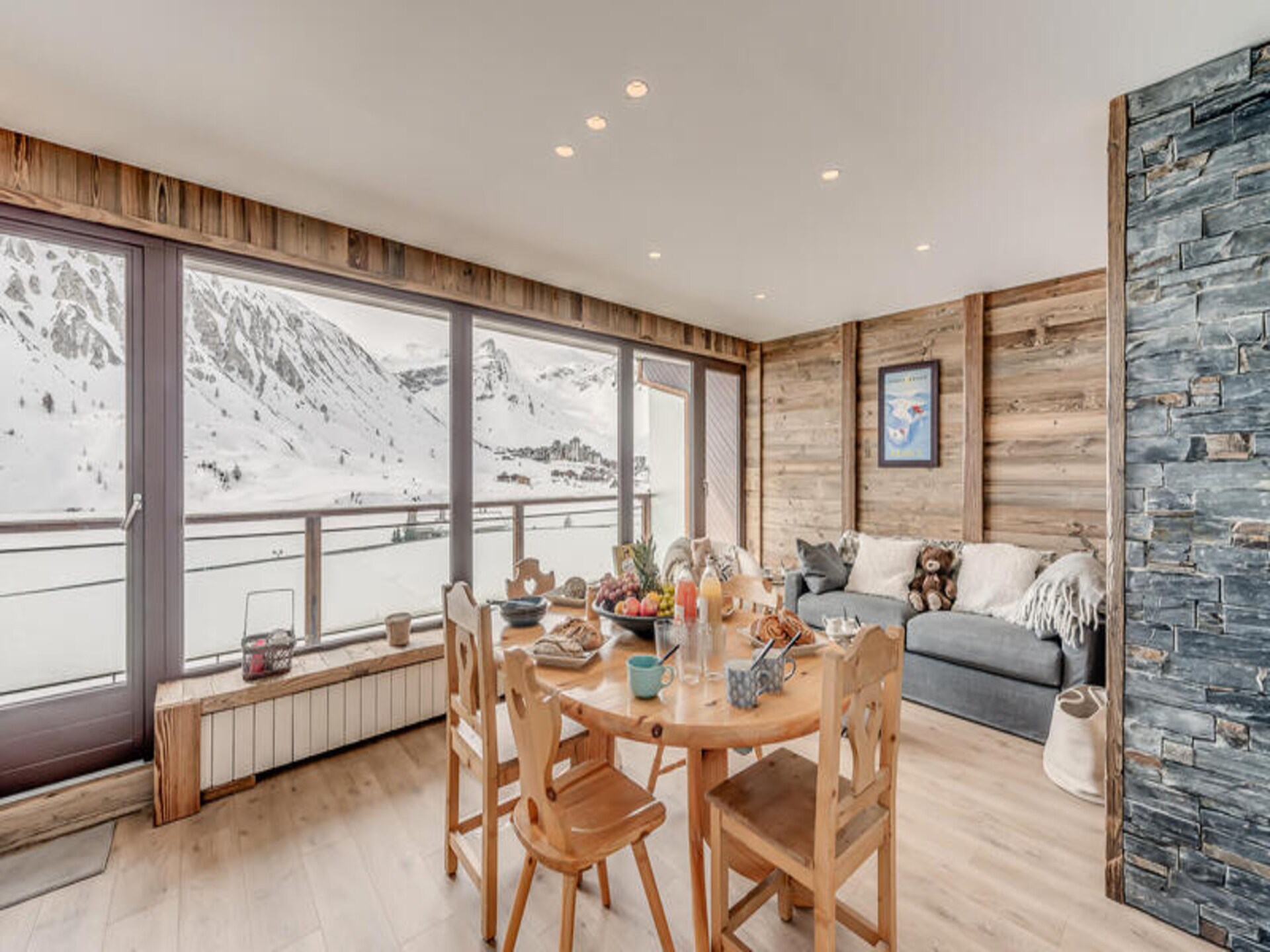 Panoramisch appartement aan het meer van Tignes met gletsjerzicht - foto 10