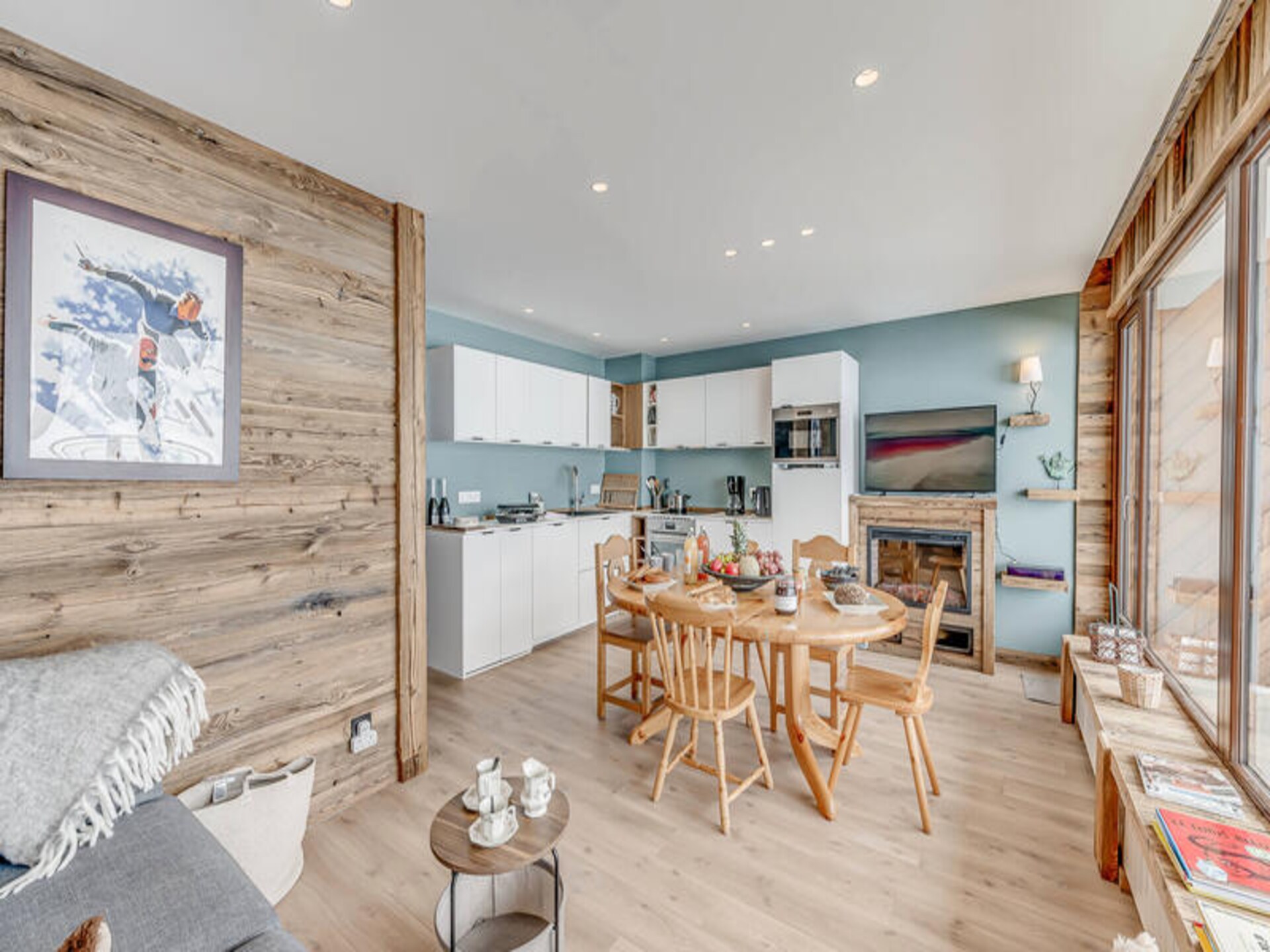 Panoramisch appartement aan het meer van Tignes met gletsjerzicht - foto 14