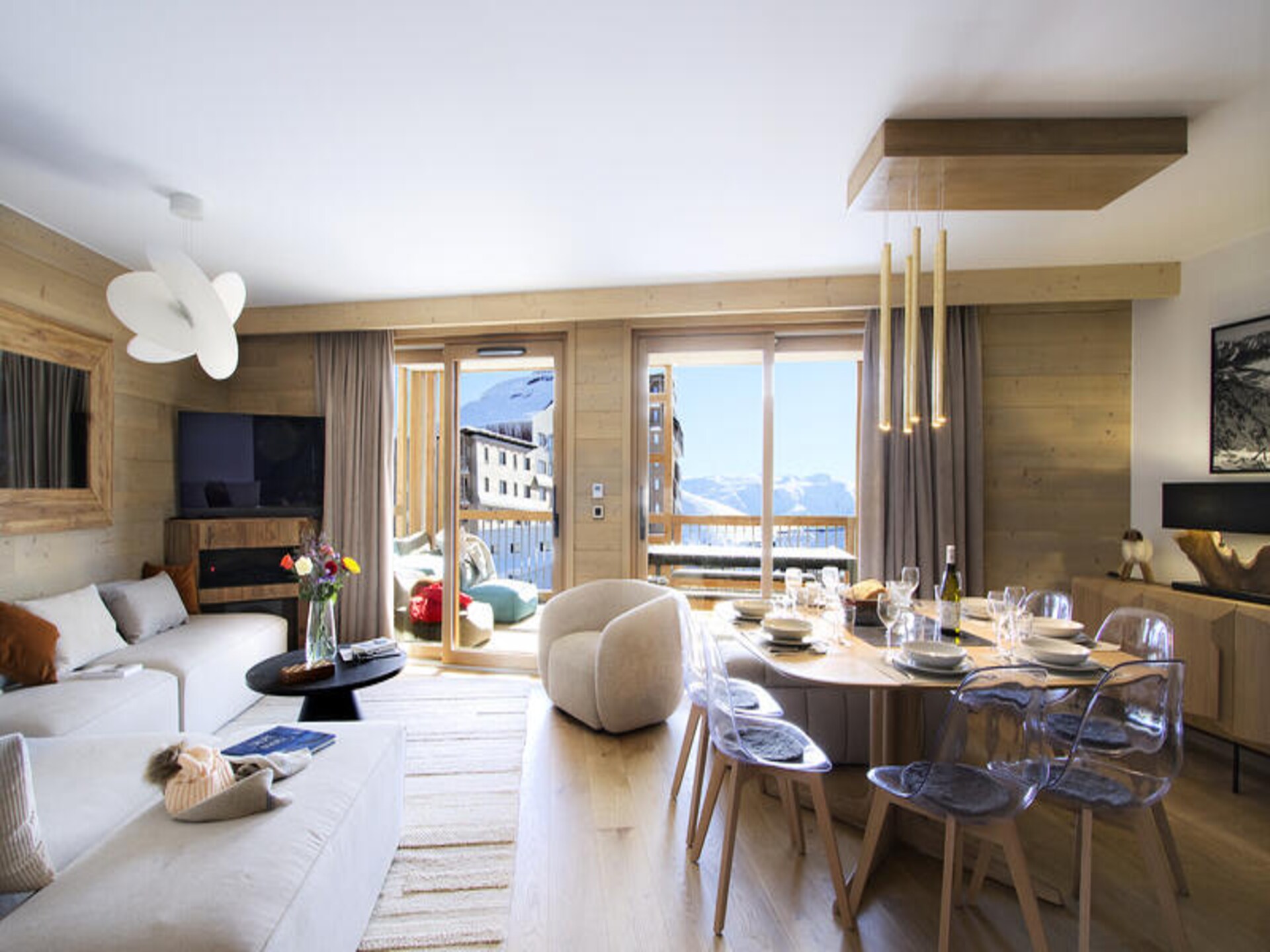 Luxe appartement 8p in Huez met balkon, zwembad en uitzicht op de Alpen - foto 5