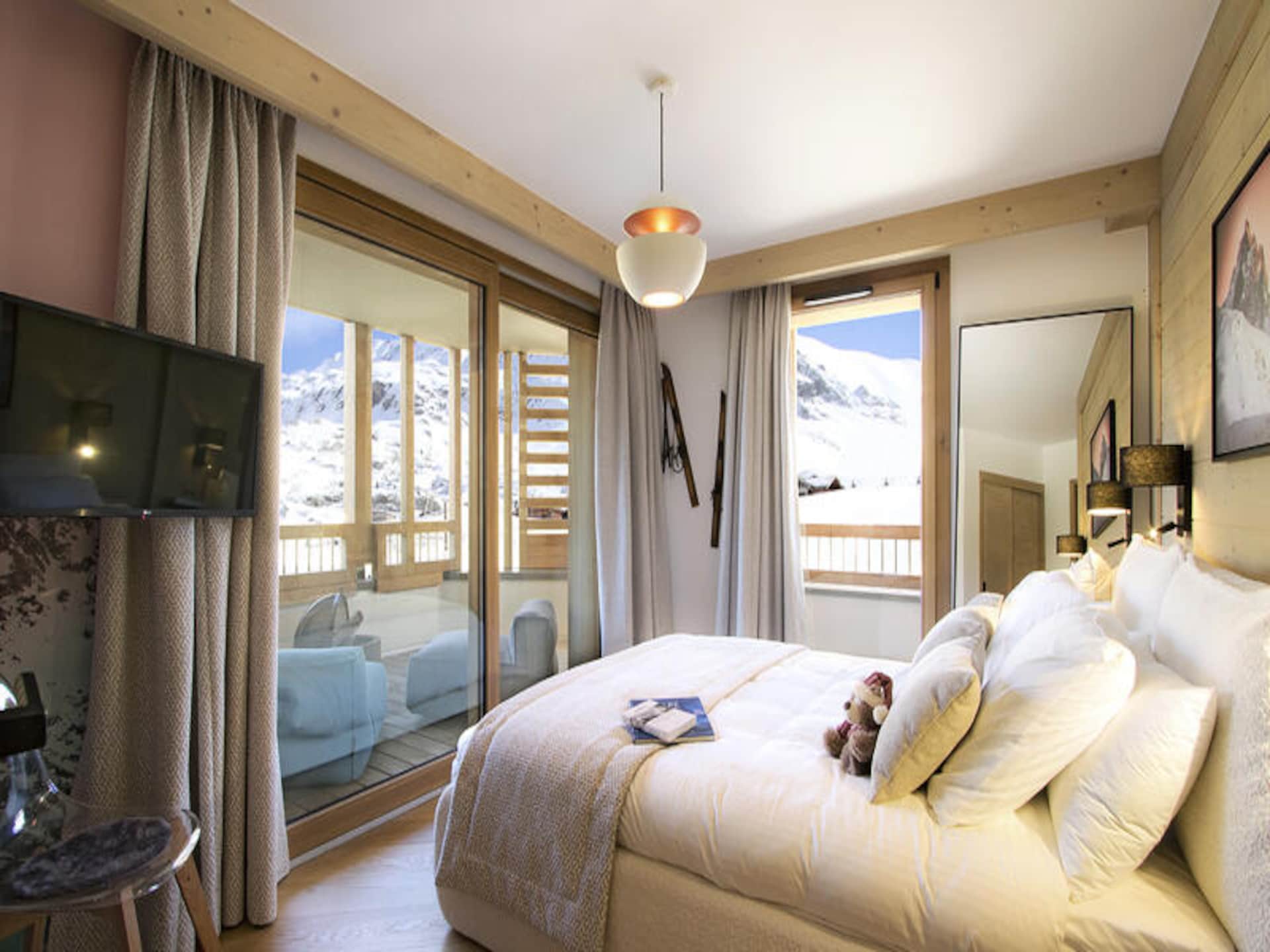 Luxe appartement 8p in Huez met balkon, zwembad en uitzicht op de Alpen - foto 10