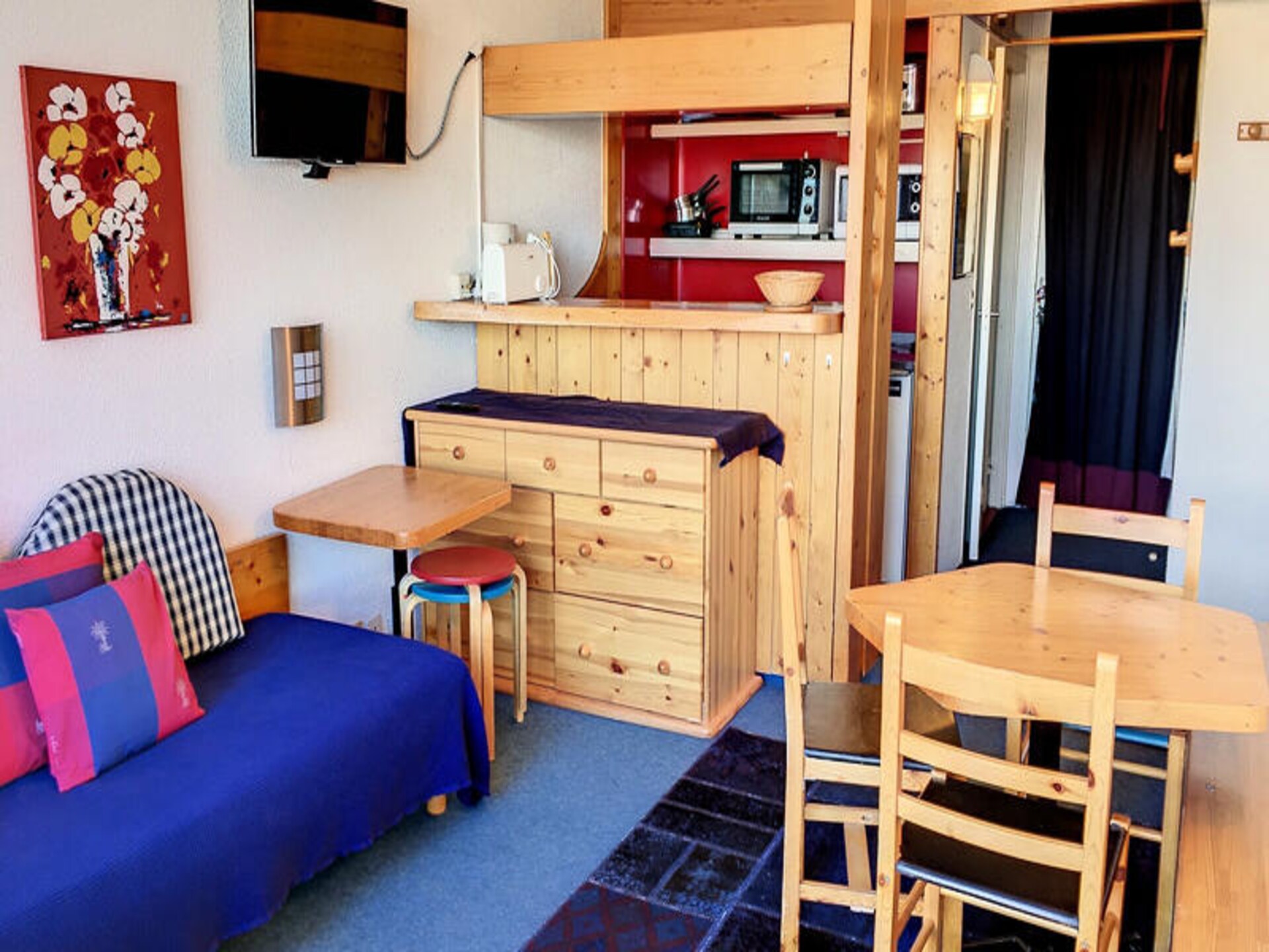 Ski-in/ski-out appartement Les Arcs 1800 met balkon en panoramisch uitzicht - foto 16