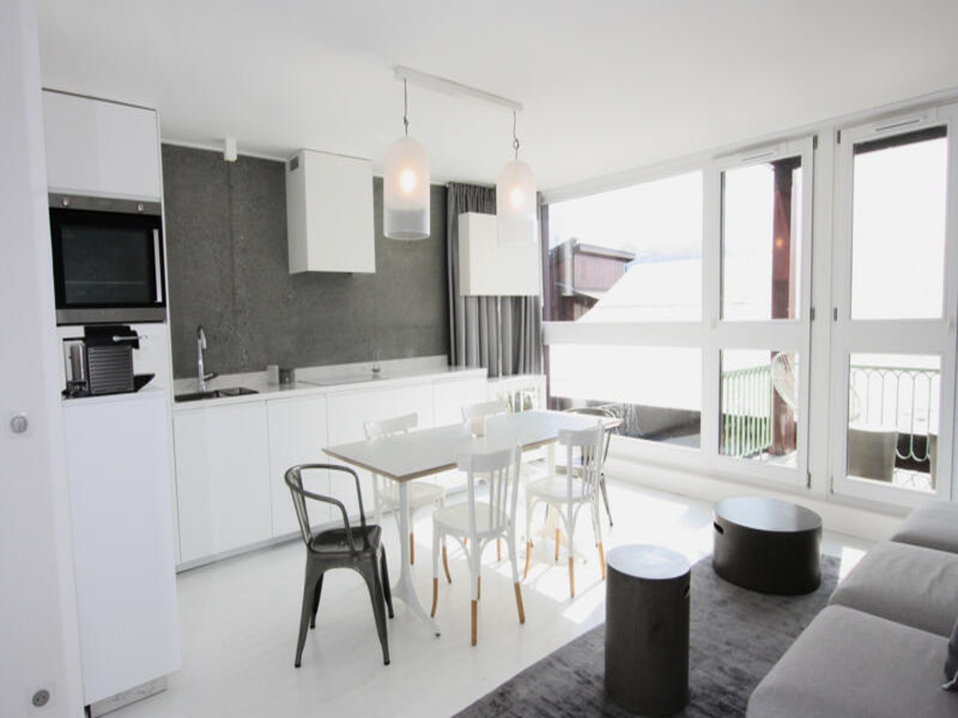 Appartement Les Arcs 1800: ski-in/ski-out met balkon & uitzicht op de Mont Blanc - foto 12