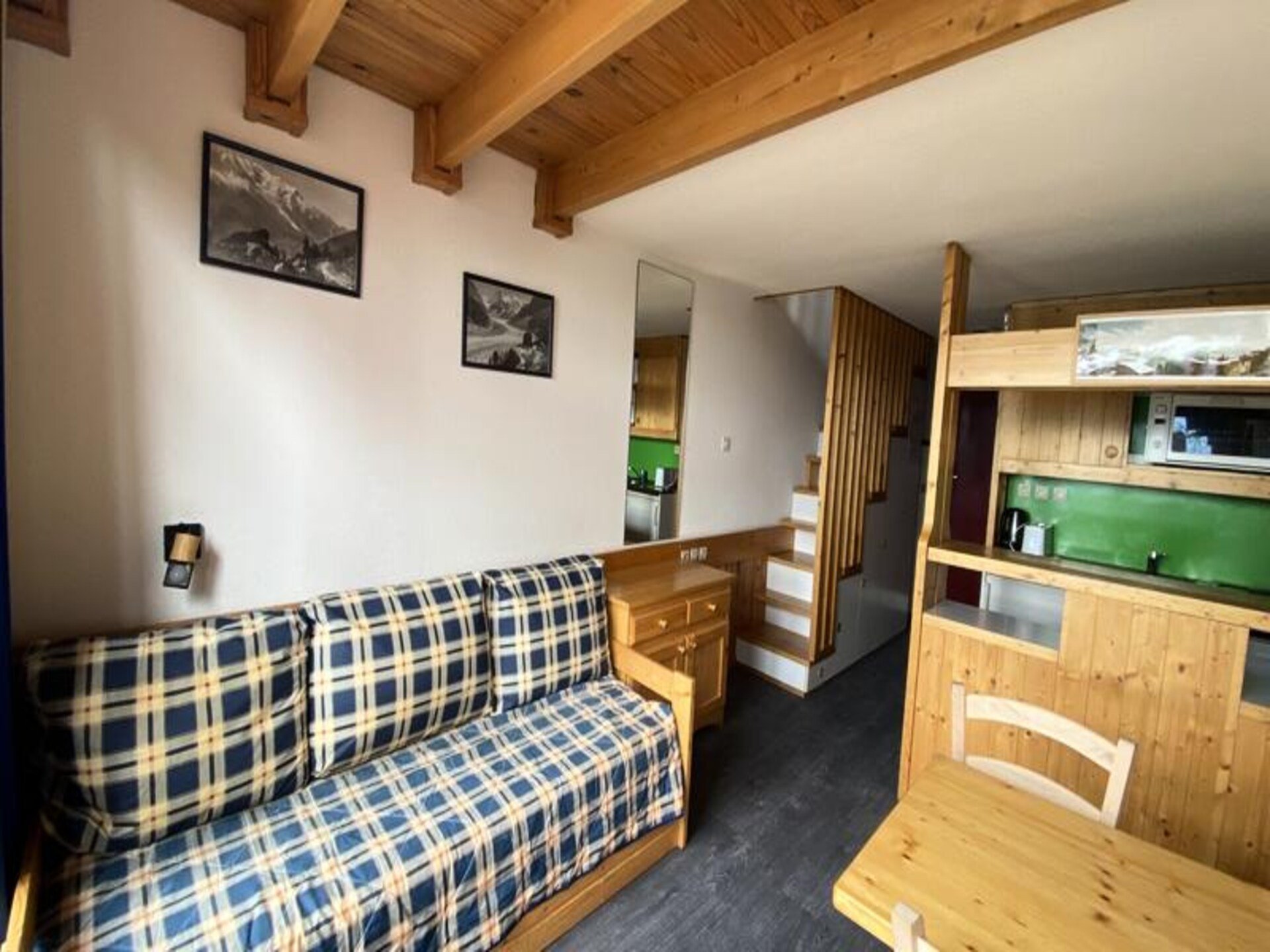 Duplexappartement direct aan de piste in Les Arcs met balkon op het westen - foto 7