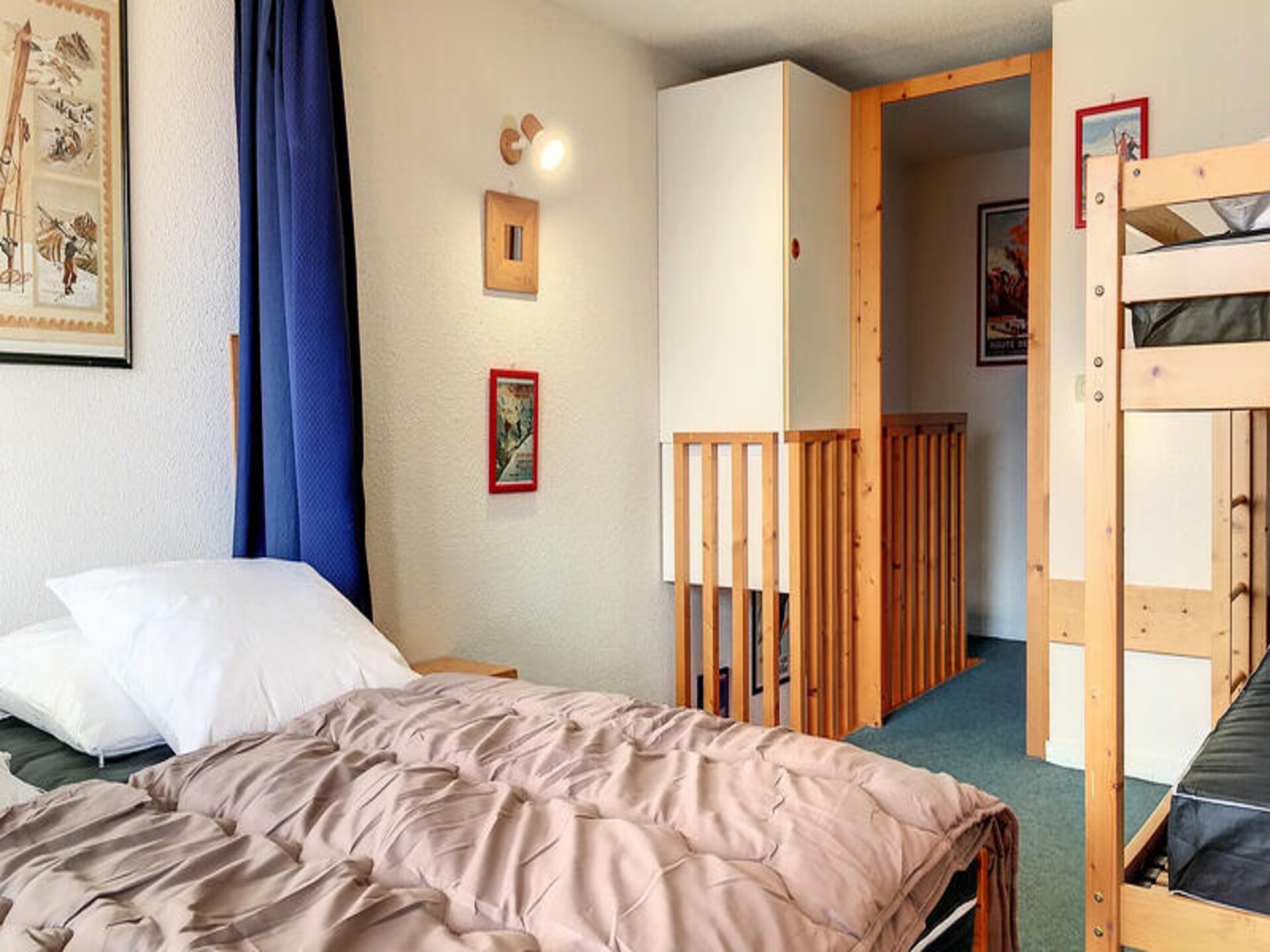 Duplexappartement direct aan de piste in Les Arcs met balkon op het westen - foto 13