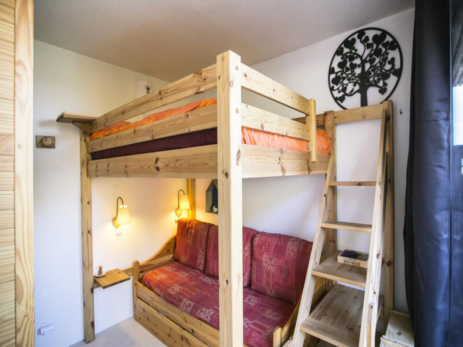 Knus appartement in Les Arcs 1800 met balkon en bergzicht, 4 pers. - foto 13