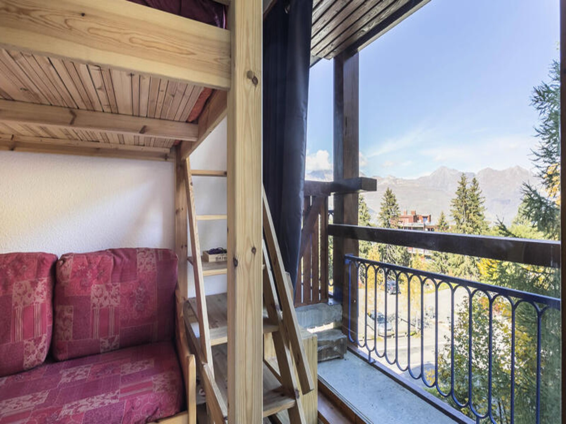 Knus appartement in Les Arcs 1800 met balkon en bergzicht, 4 pers. - foto 15
