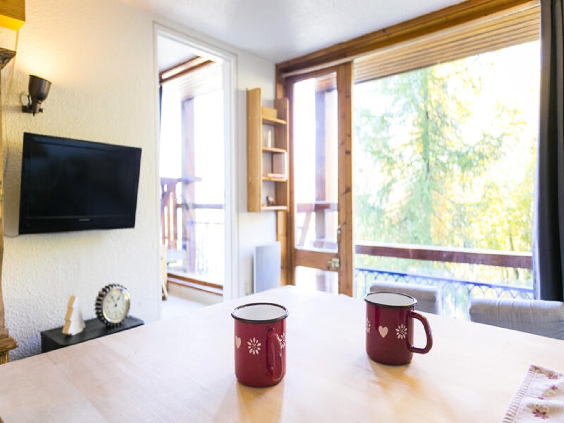 Knus appartement in Les Arcs 1800 met balkon en bergzicht, 4 pers. - foto 18