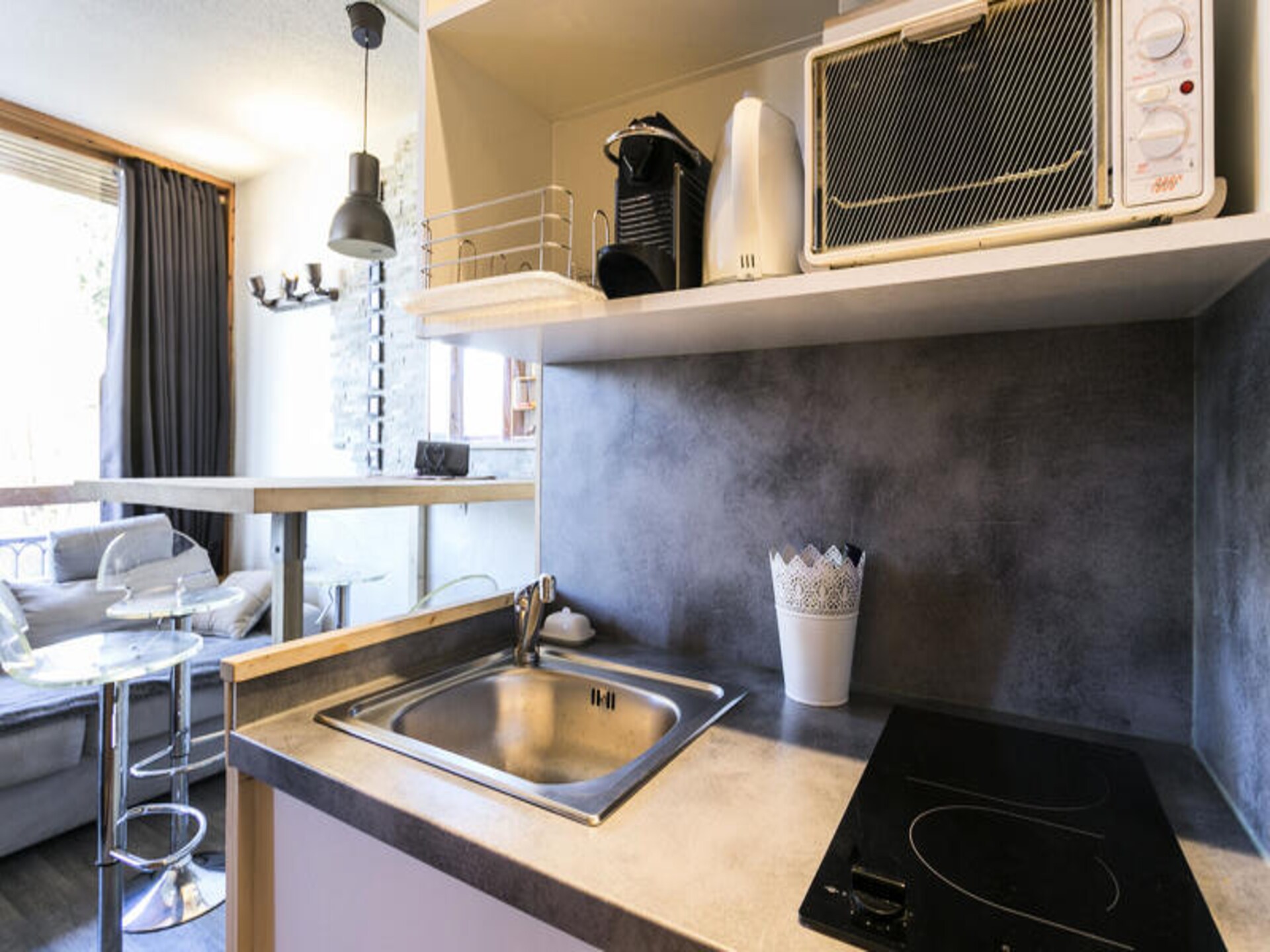 Knus appartement in Les Arcs 1800 met balkon en bergzicht, 4 pers. - foto 19