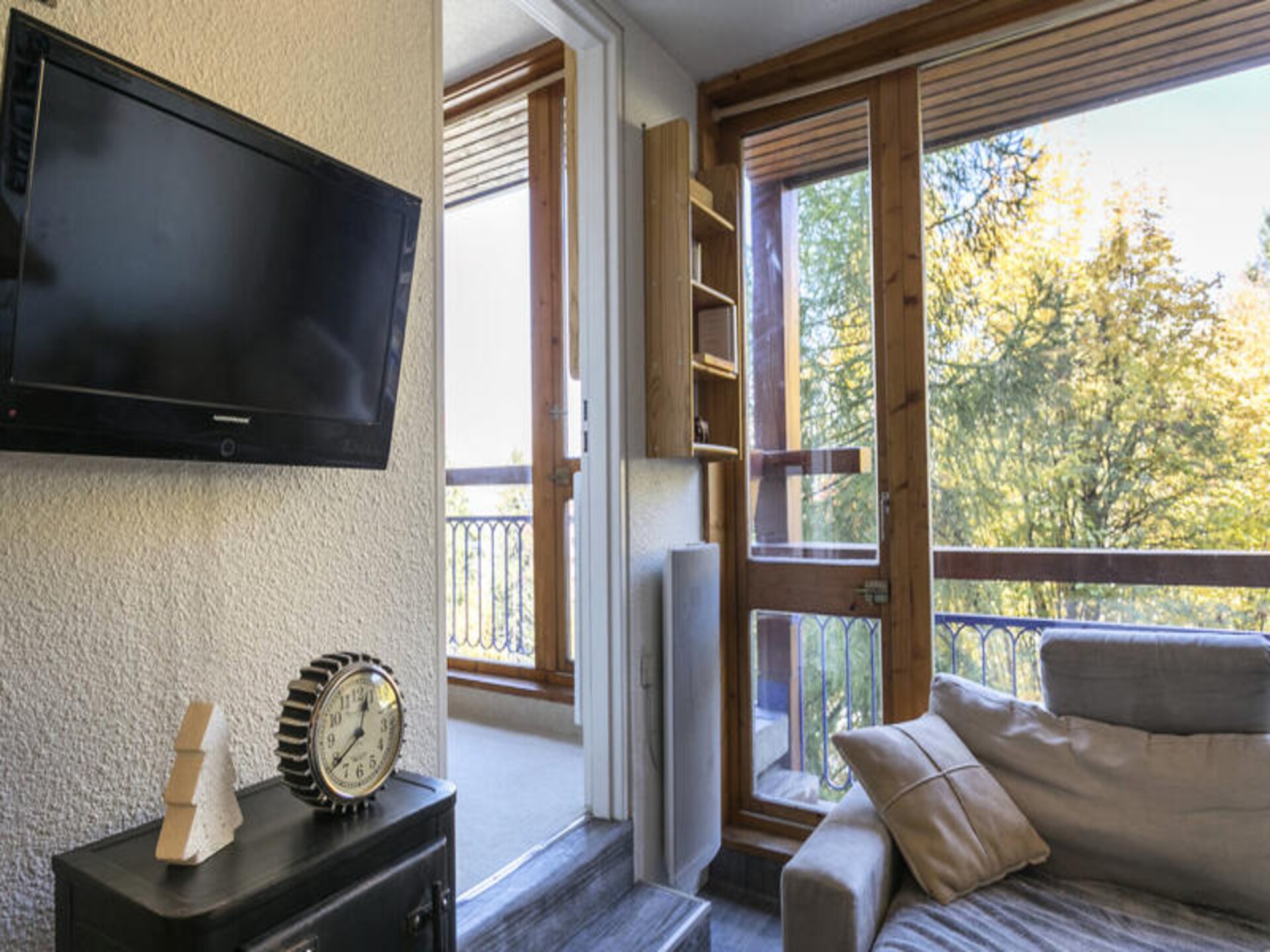Knus appartement in Les Arcs 1800 met balkon en bergzicht, 4 pers. - foto 23