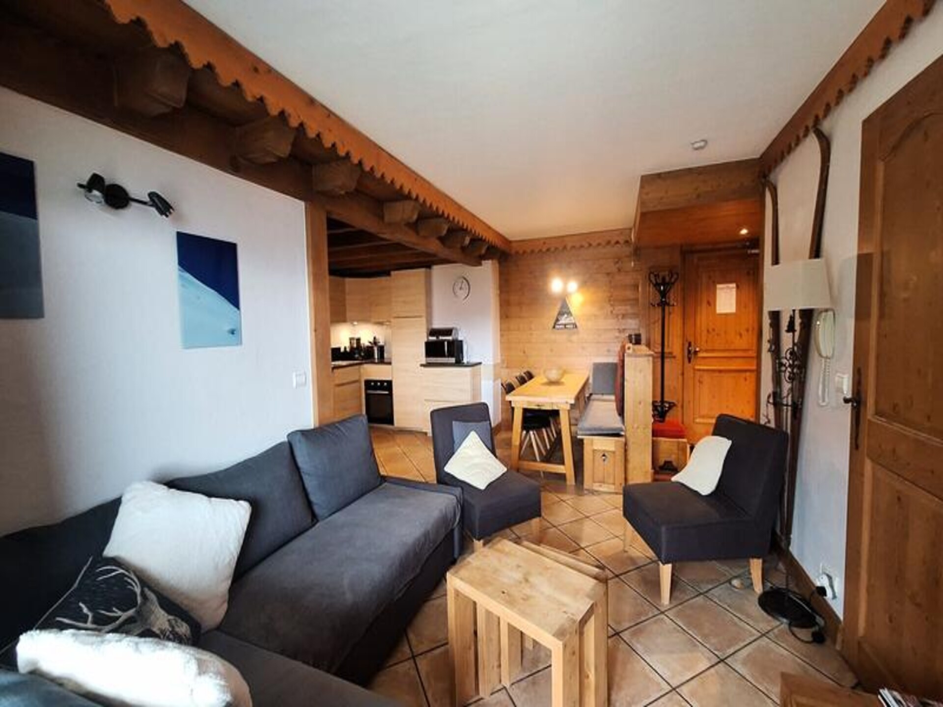 Appartement Roselend met Mont Blanc uitzicht en ski-in/ski-out, 9 pers. - foto 9