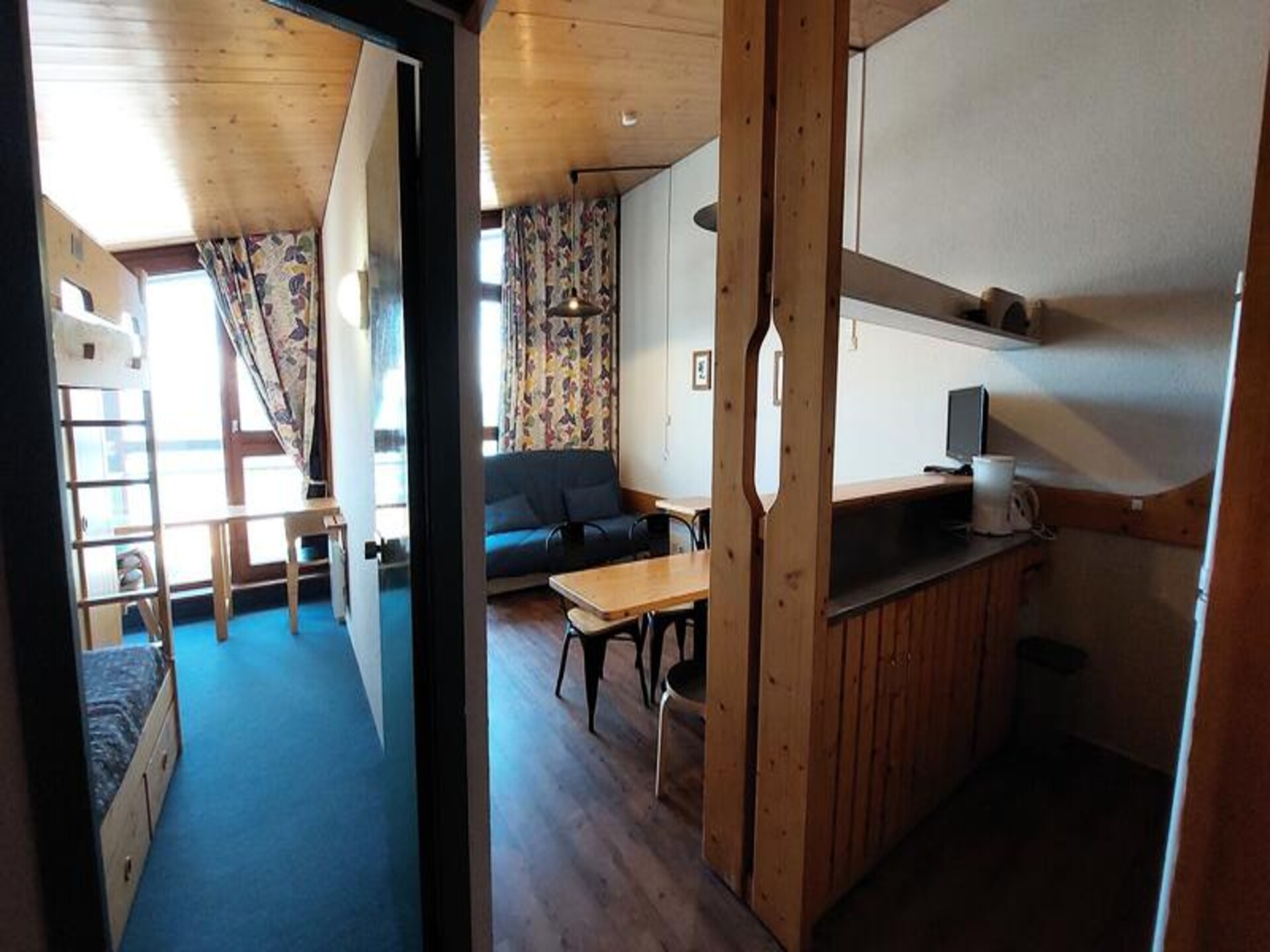 Duplexappartement Les Arcs 1800, 30m van de skilift, 8 personen, balkons - foto 16