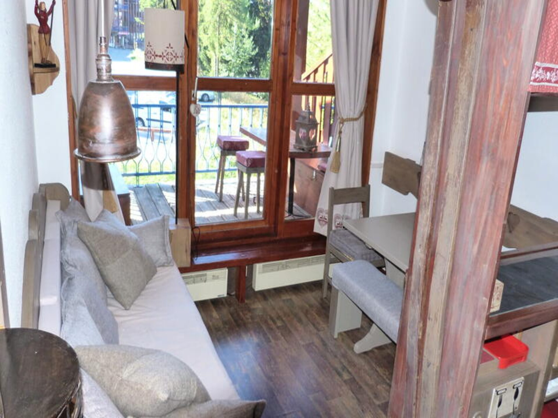 Appartement 5p met mezzanine, direct aan de piste in Les Arcs - foto 9