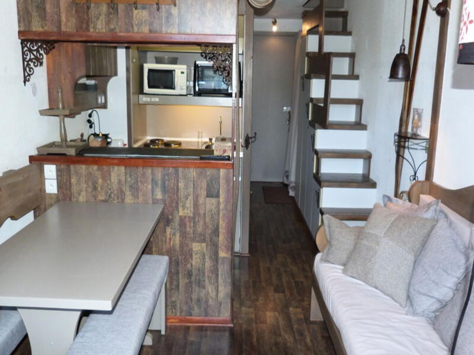 Appartement 5p met mezzanine, direct aan de piste in Les Arcs - foto 10
