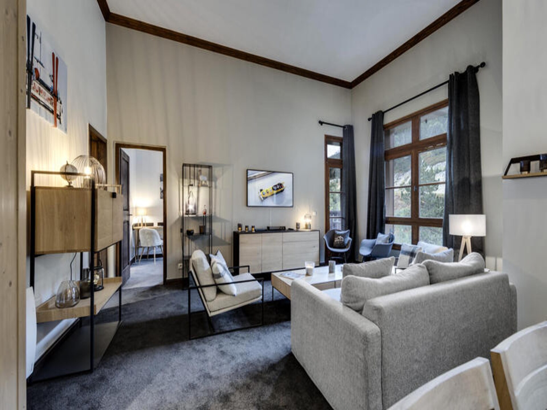 Luxe 5-sterren appartement in Arc 1950 met zwembad, sauna en uitzicht op de Mont Blanc - foto 14
