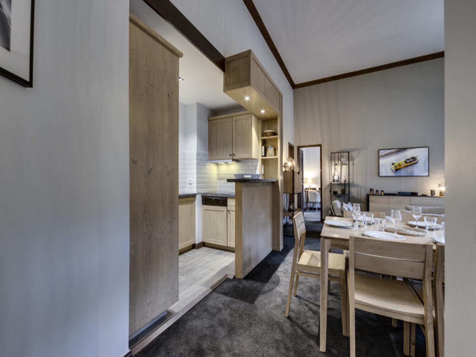 Luxe 5-sterren appartement in Arc 1950 met zwembad, sauna en uitzicht op de Mont Blanc - foto 17
