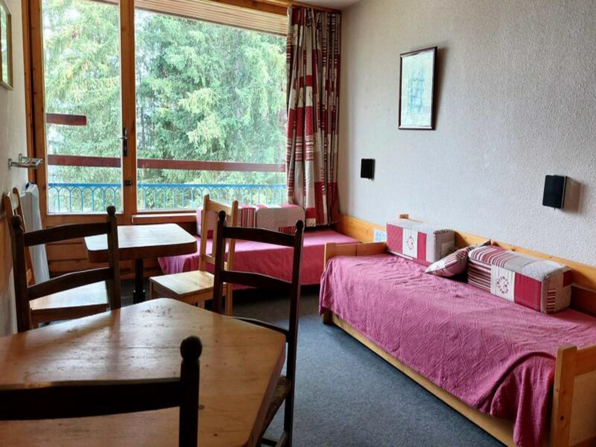 Knusse studio met Mont Blanc uitzicht op de piste in Les Arcs 1800 - foto 10