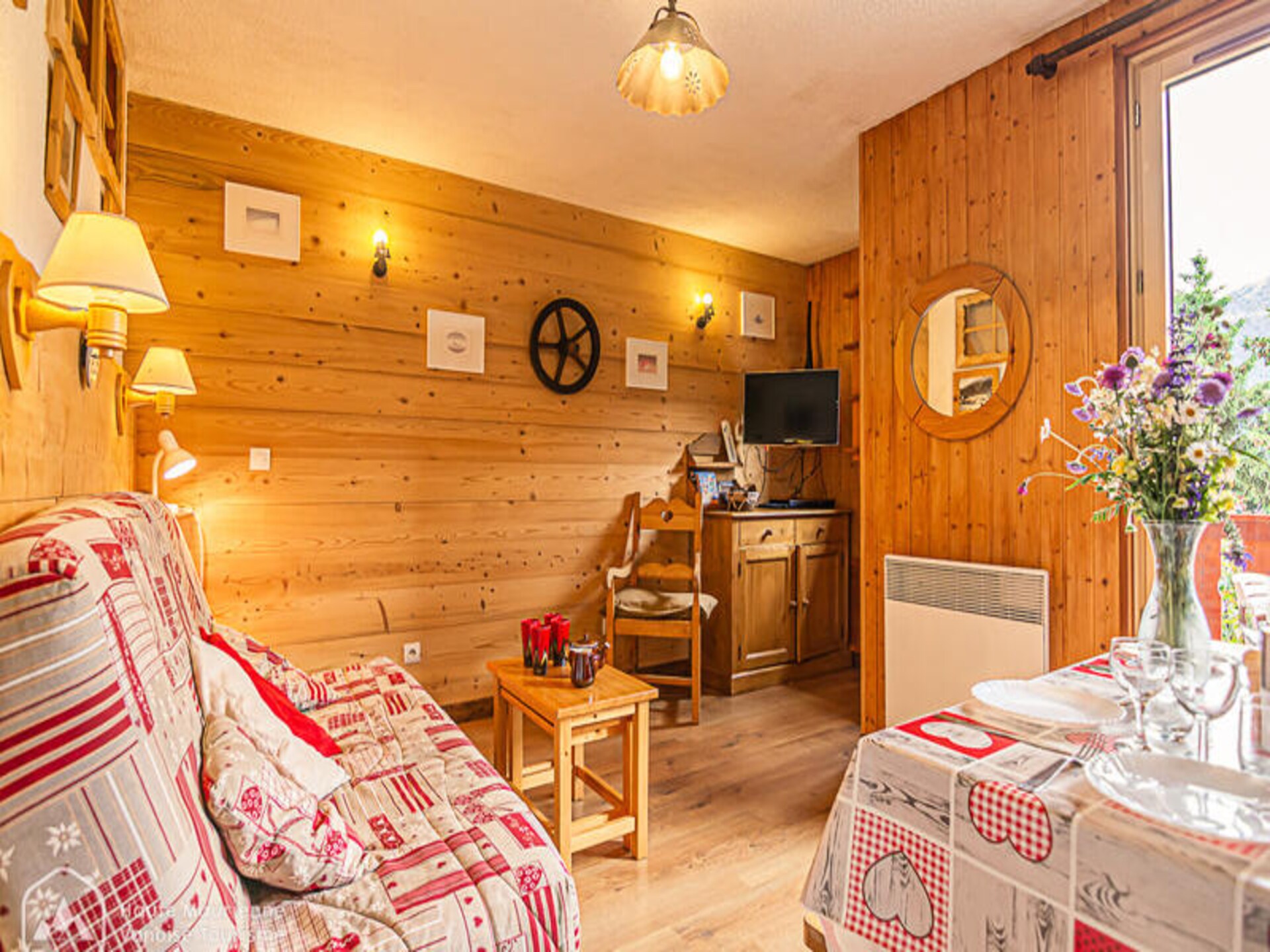 Knusse studio op zuiden in Aussois, vlakbij skilift en winkels - foto 3
