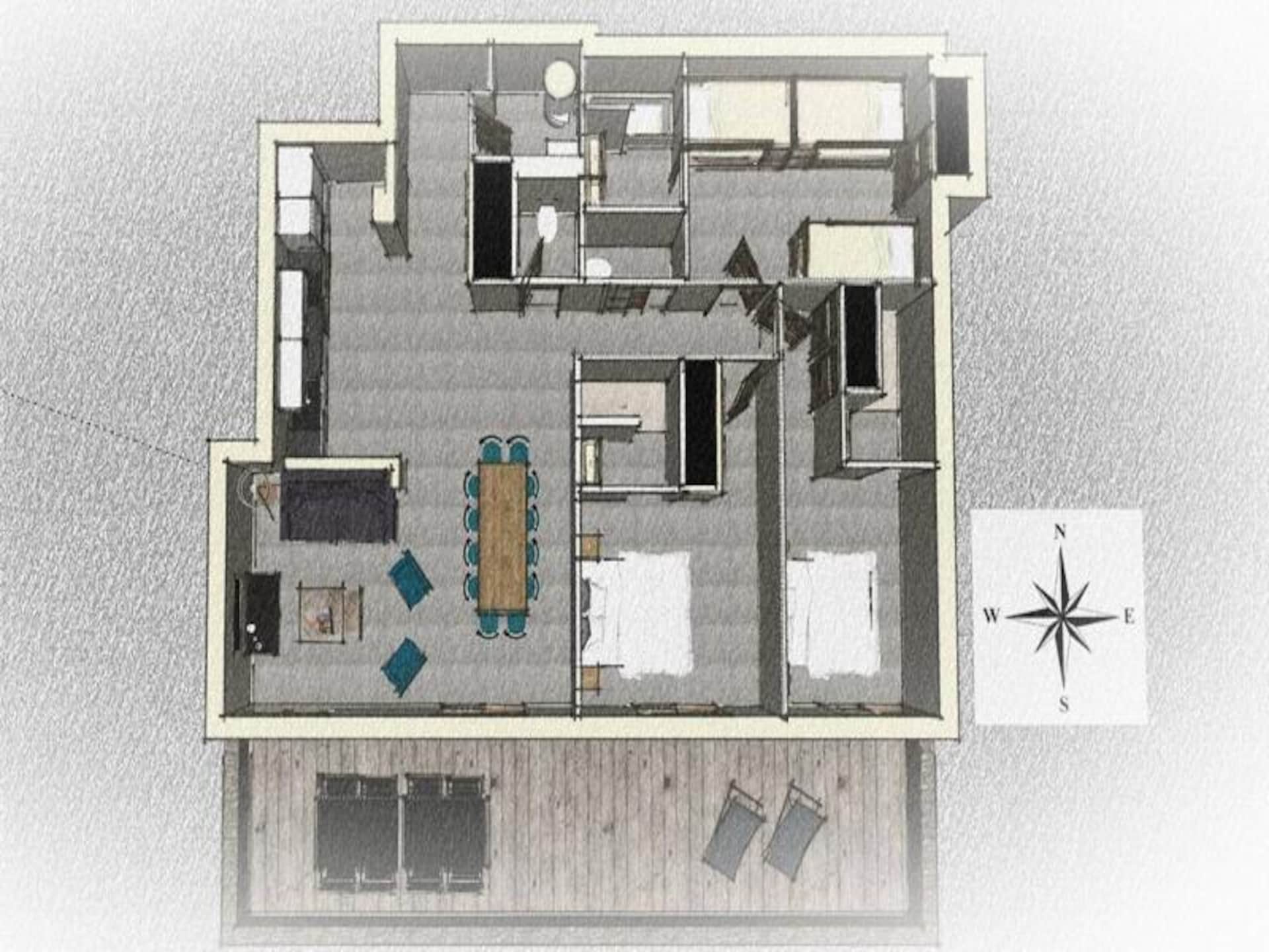 Résidence La Marmotte: luxe appartement ski-in/ski-out voor 10 personen in Bonneval-sur-Arc - foto 16