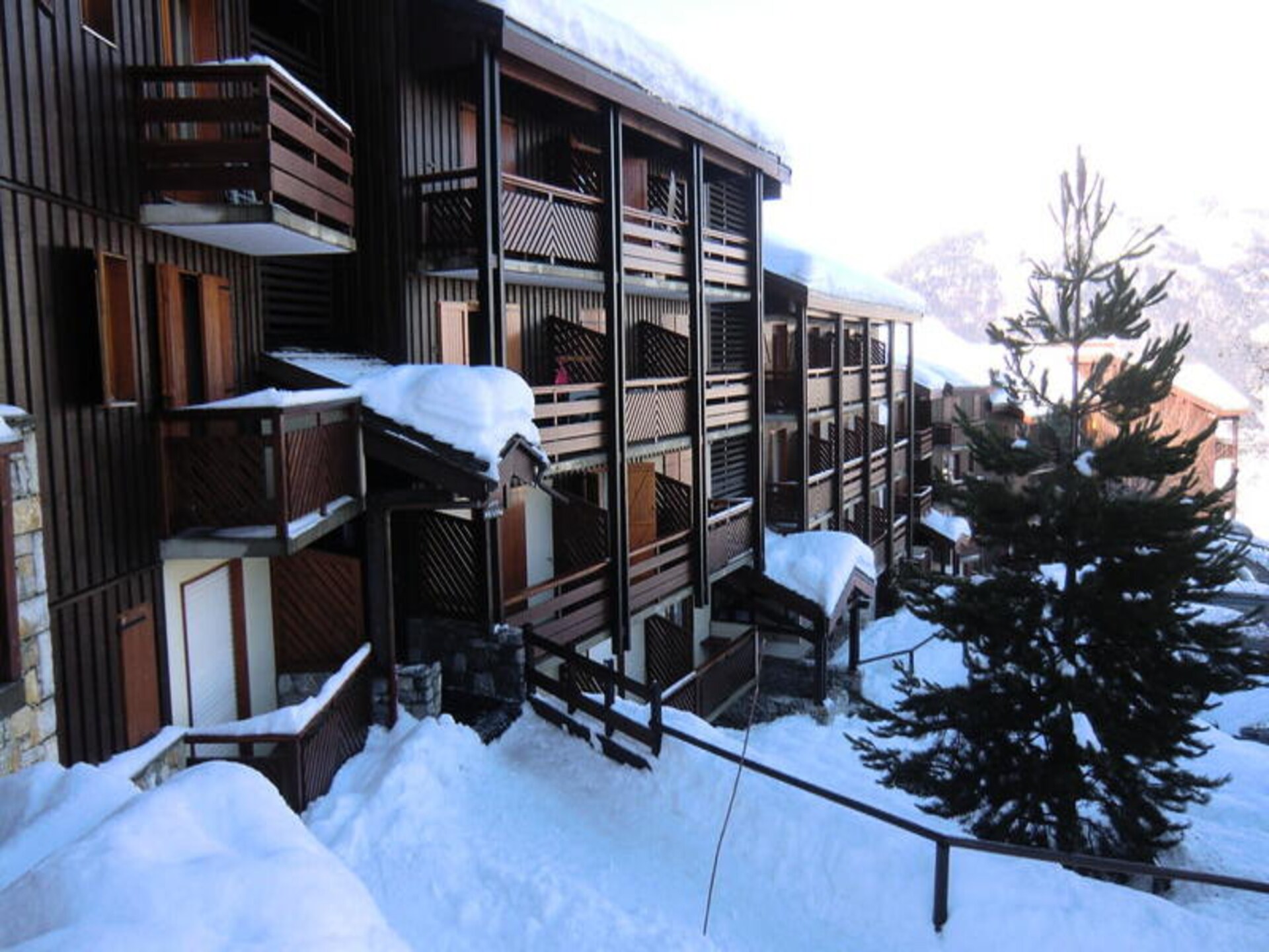 Studio op de piste in Les Arcs met balkon en uitzicht - foto 1