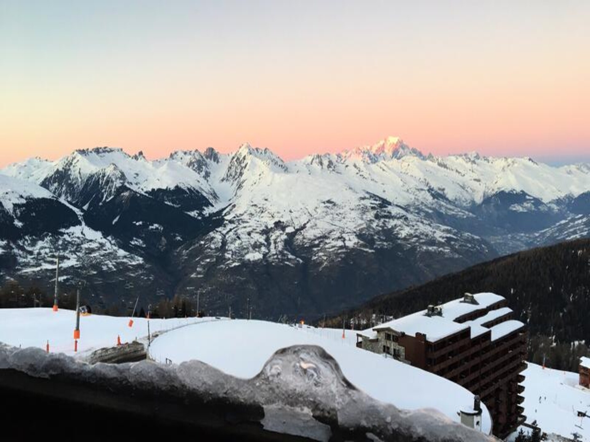 Ski-in/ski-out studio op de piste in La Plagne met uitzicht op de Mont Blanc - foto 12