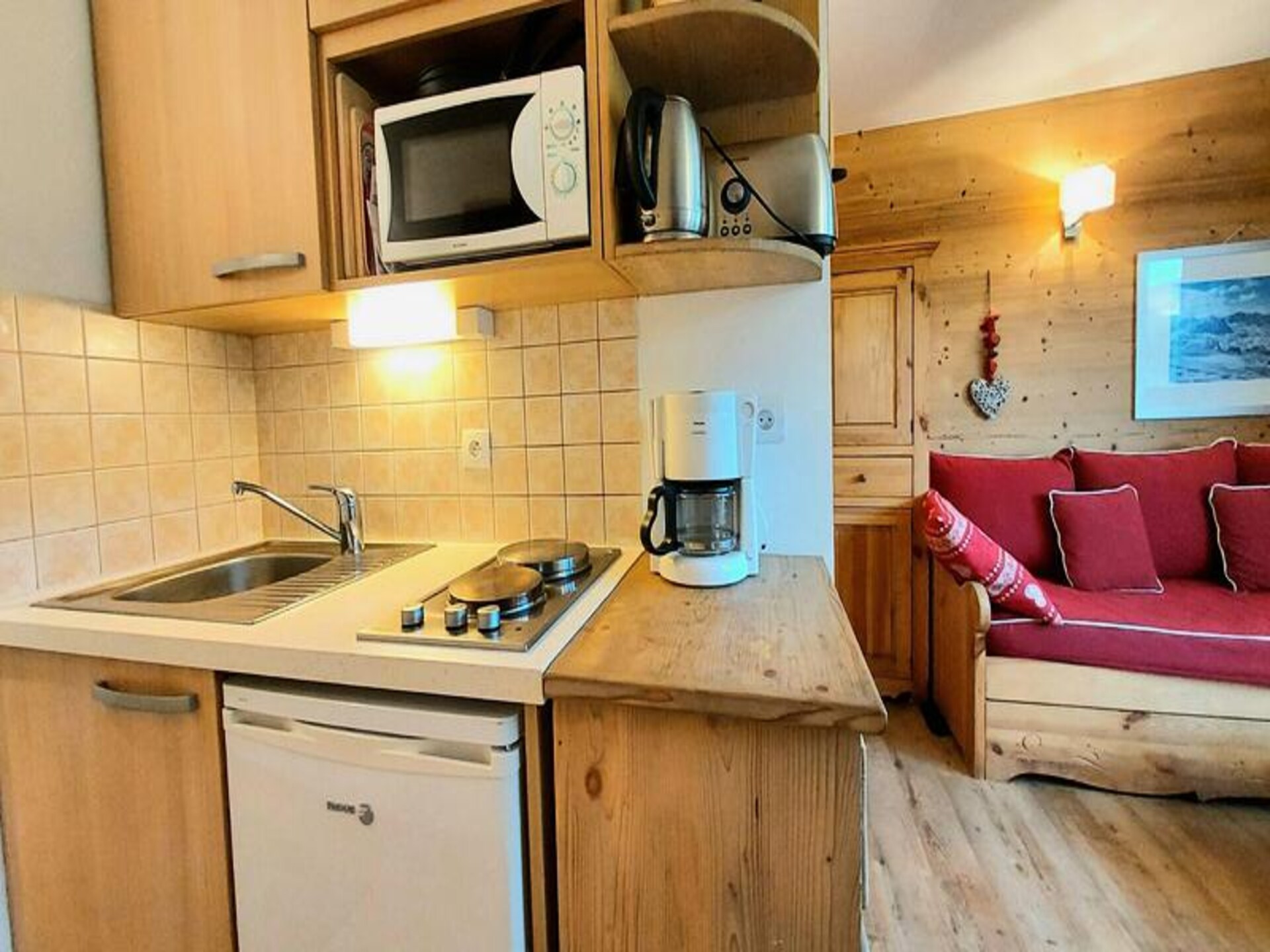 Knusse studio op 2050m met directe piste-toegang en panoramisch uitzicht - foto 11