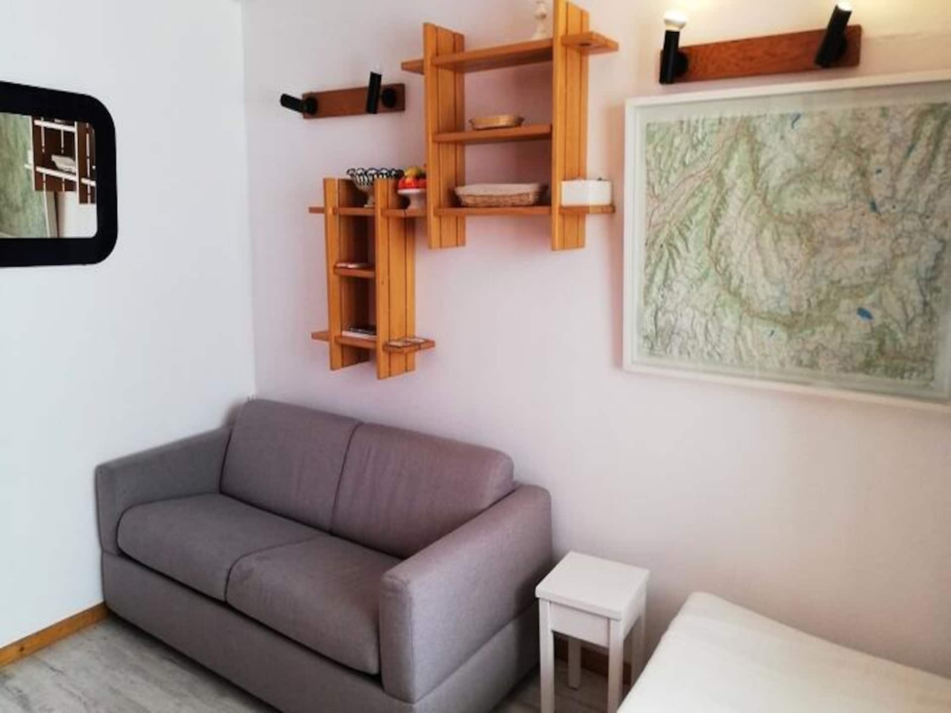 Appartement 6 pers. op de piste in La Plagne - Résidence Les Gentianes - foto 1