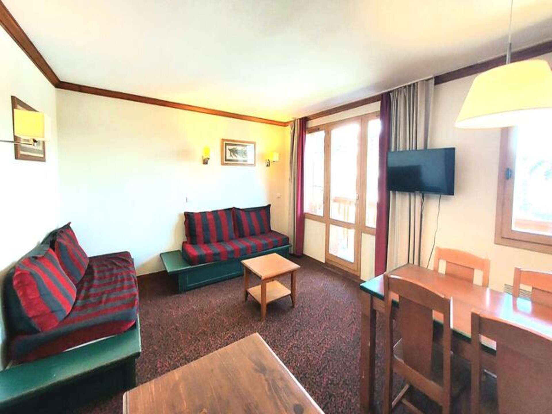 Ski-in/ski-out appartement La Plagne met zuidelijk balkon en piste-uitzicht - foto 7