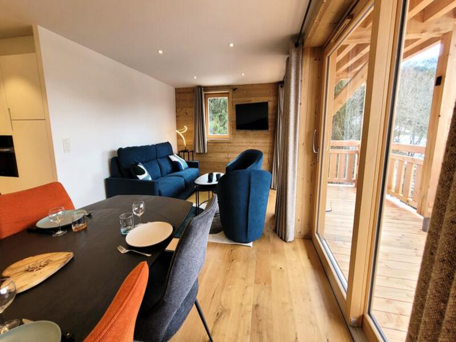 Nieuw appartement in Les Gets, 500m van de piste met zonnig terras - foto 6