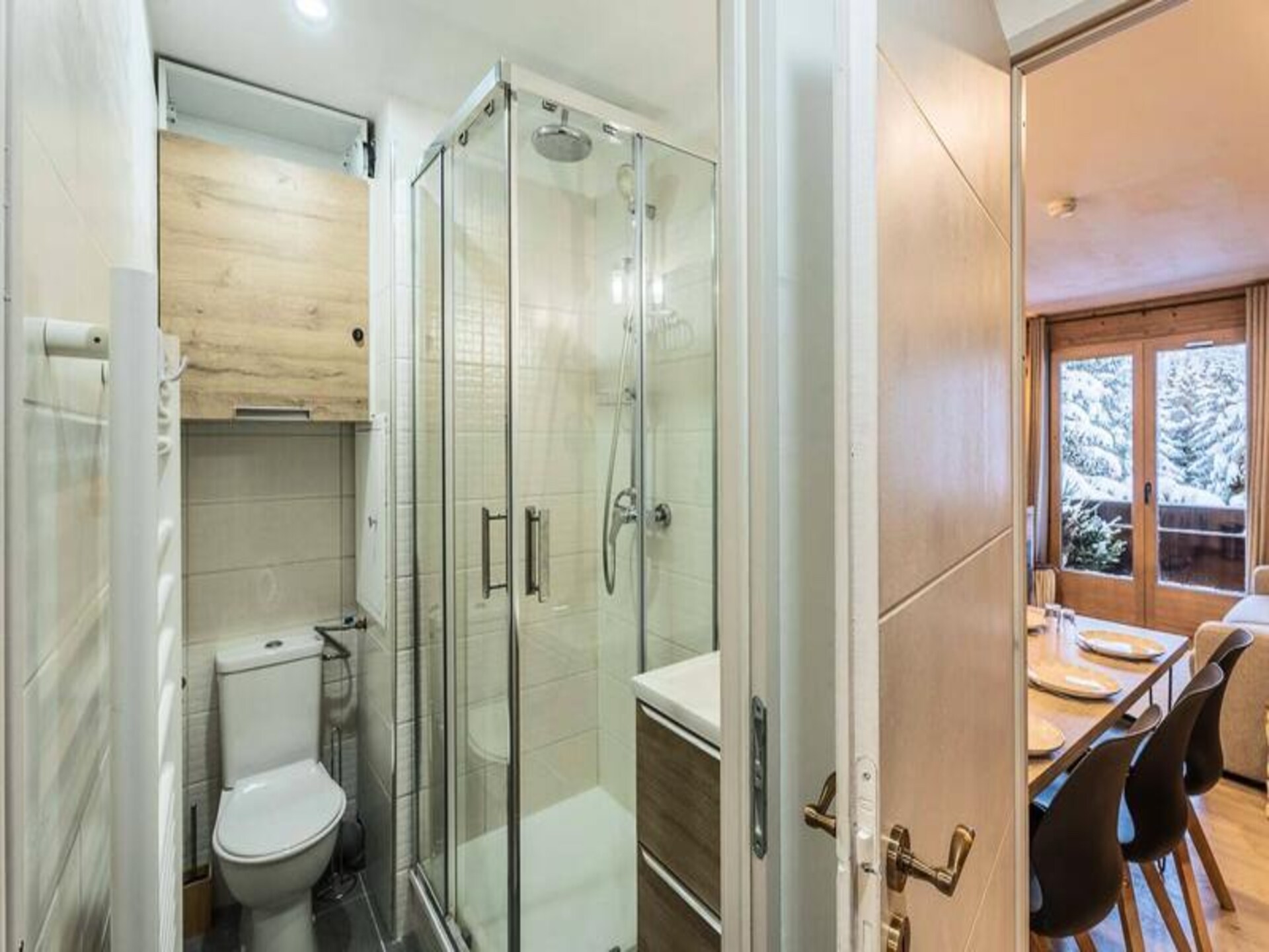 Résidence Erines: 3-kamerappartement met uitzicht op Mont Vallon in Méribel Mottaret - foto 11