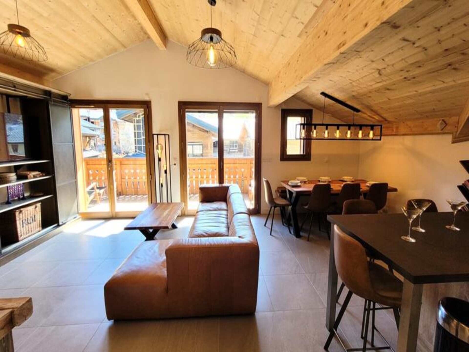 Nieuw modern alpenappartement voor 8, 280m van skipiste Les Gets - foto 5
