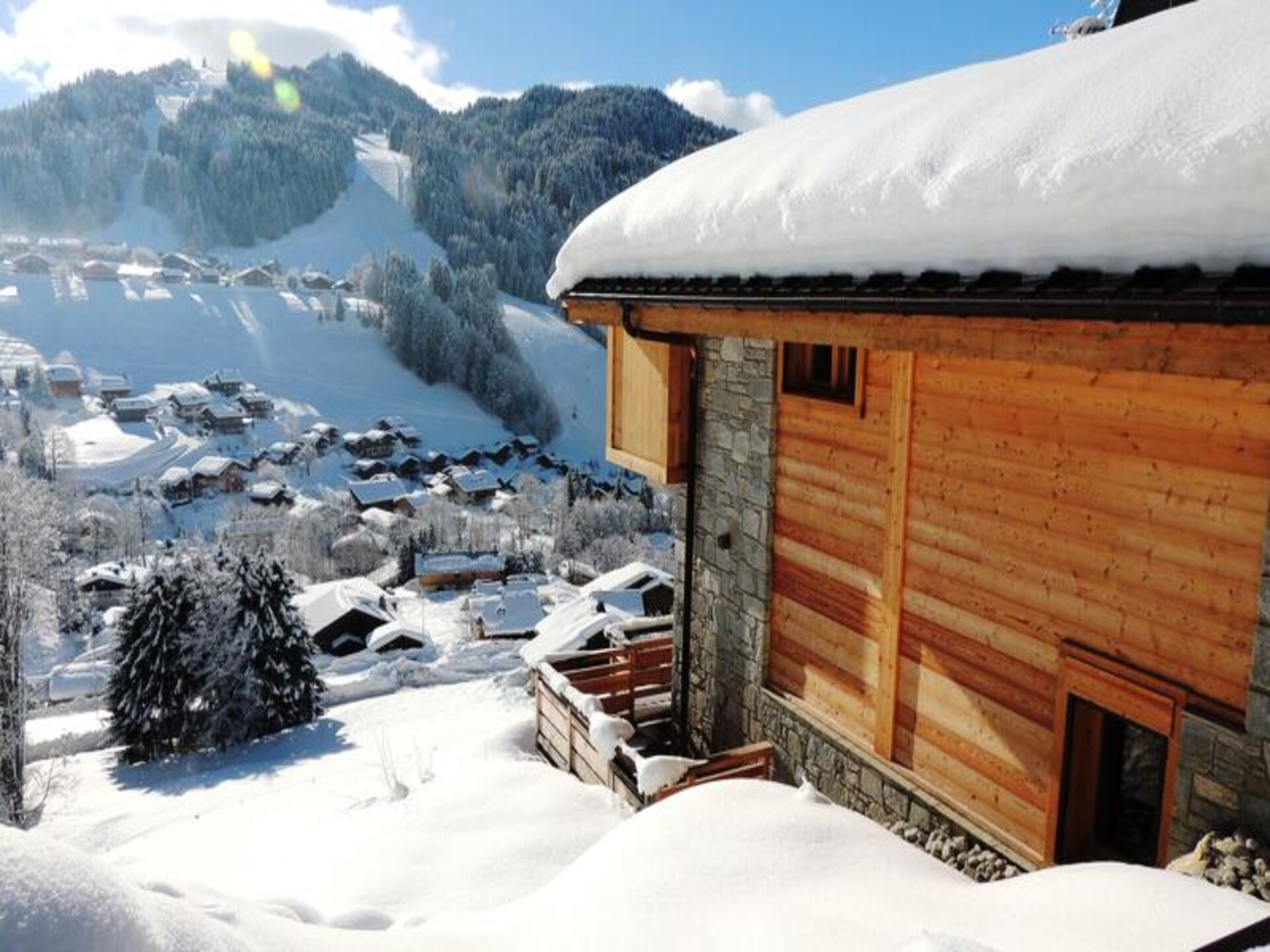 Chalet Chantemerle: Panoramisch appartement met 4 slaapkamers in Les Gets - foto 15