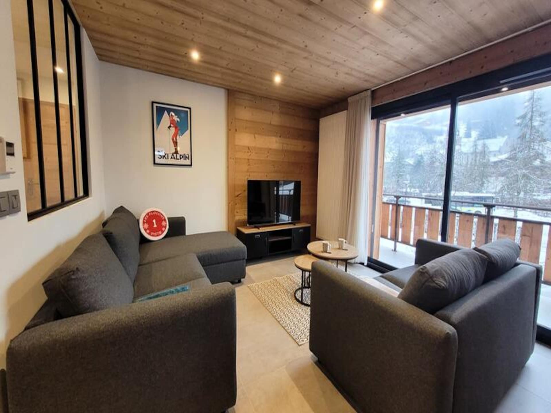 Licht appartement op 50m van de pistes met balkon in Les Gets - foto 3