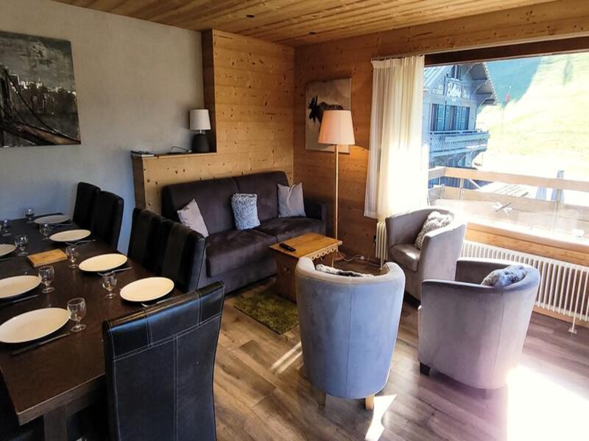 Appartement 85m² direct aan de piste in Les Gets voor 8 personen - foto 4