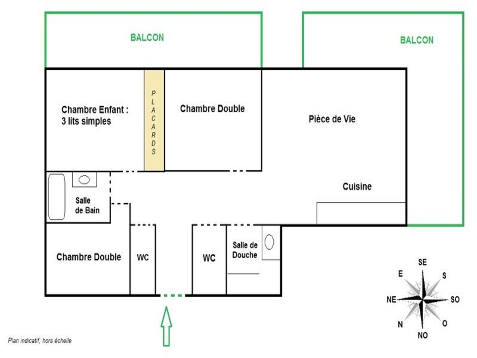 Appartement 85m² direct aan de piste in Les Gets voor 8 personen - foto 13