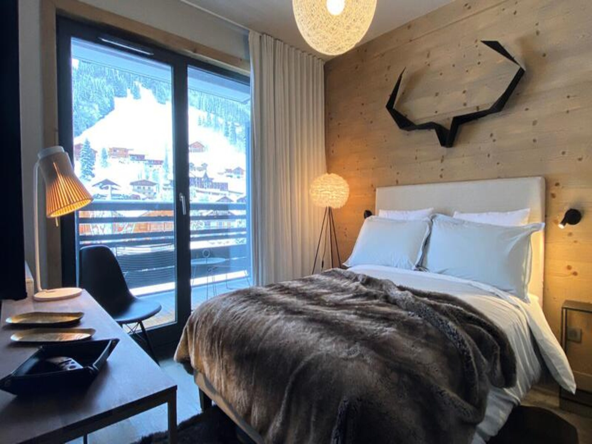 Luxe appartement 142m² direct aan de piste in Les Gets voor 8 personen - foto 9