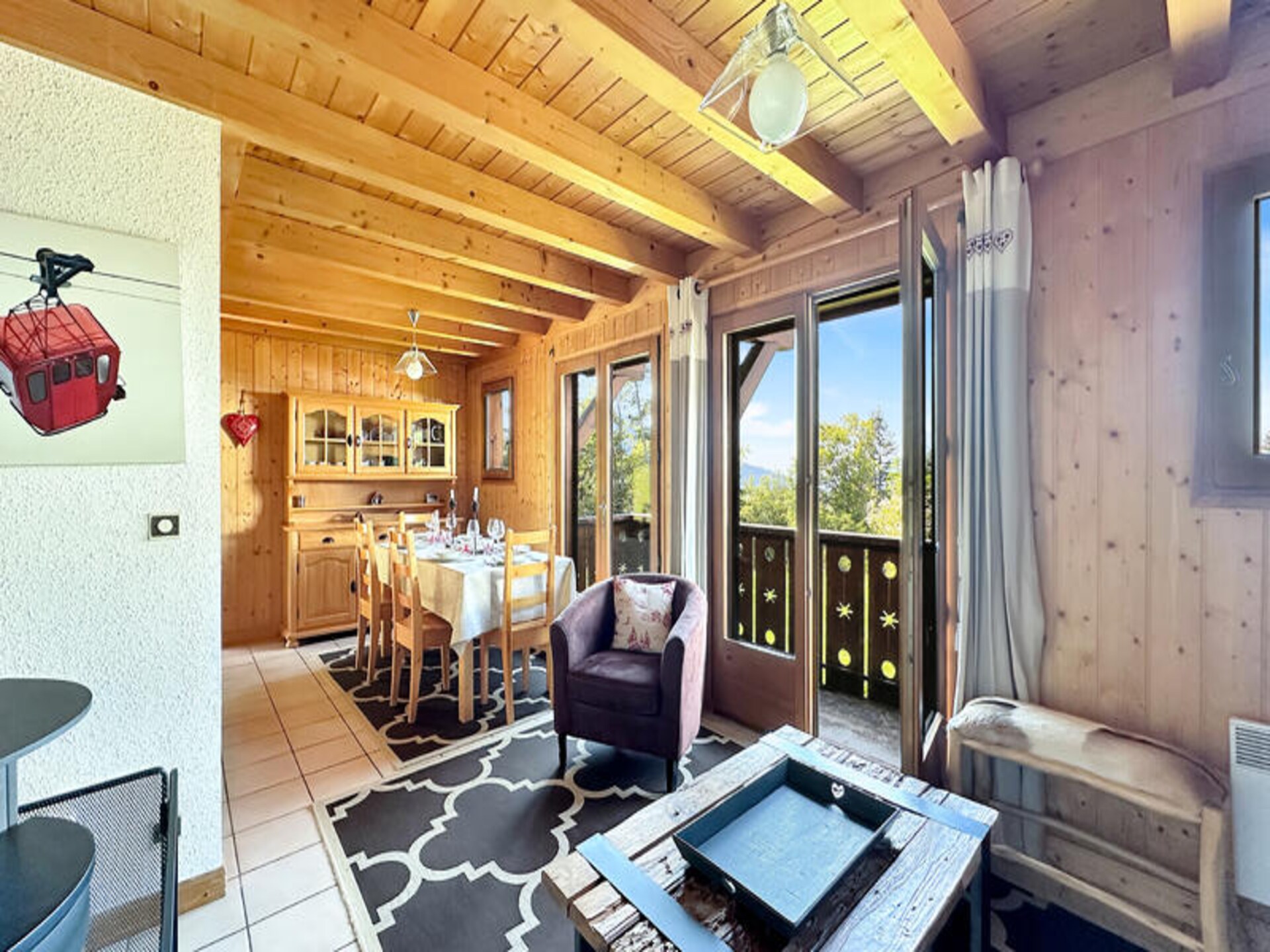 Vrijstaand chalet met bergzicht op 750m van de skilift in Les Carroz - foto 4