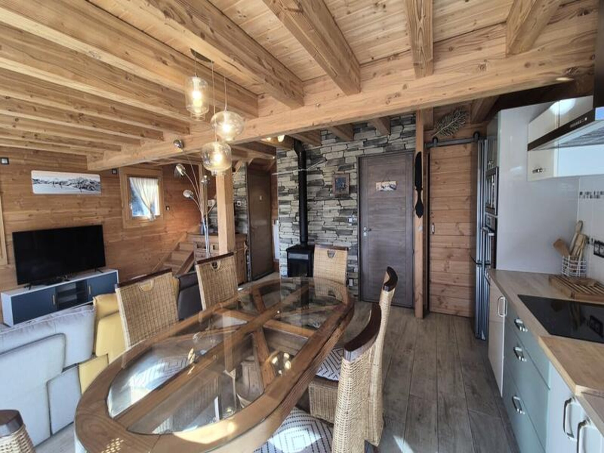 Chalet voor 10 personen met directe toegang tot de skipistes in La Féclaz - foto 45