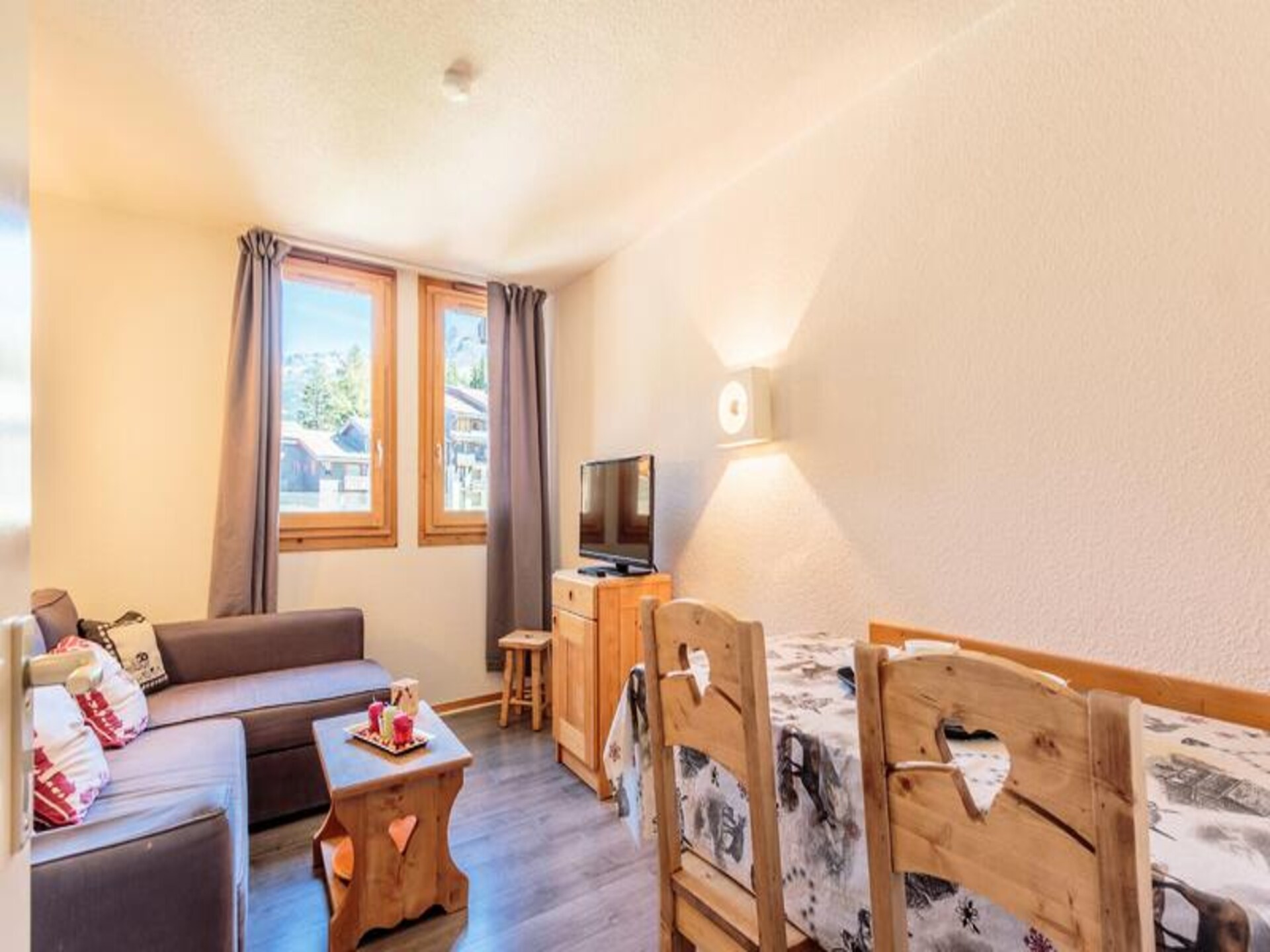 Knus duplex appartement in Les Coches, direct aan de piste - foto 2