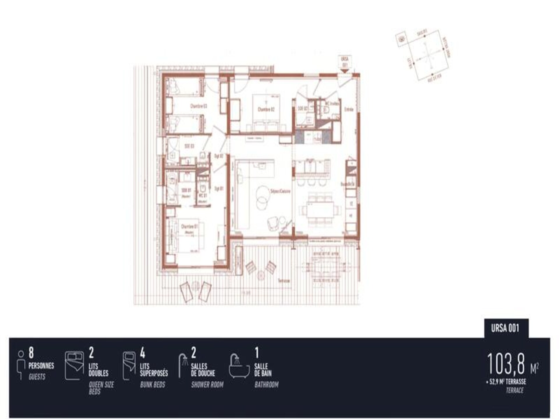 Luxe ski-in/ski-out appartement voor 8 personen in Méribel met zwembad - foto 10