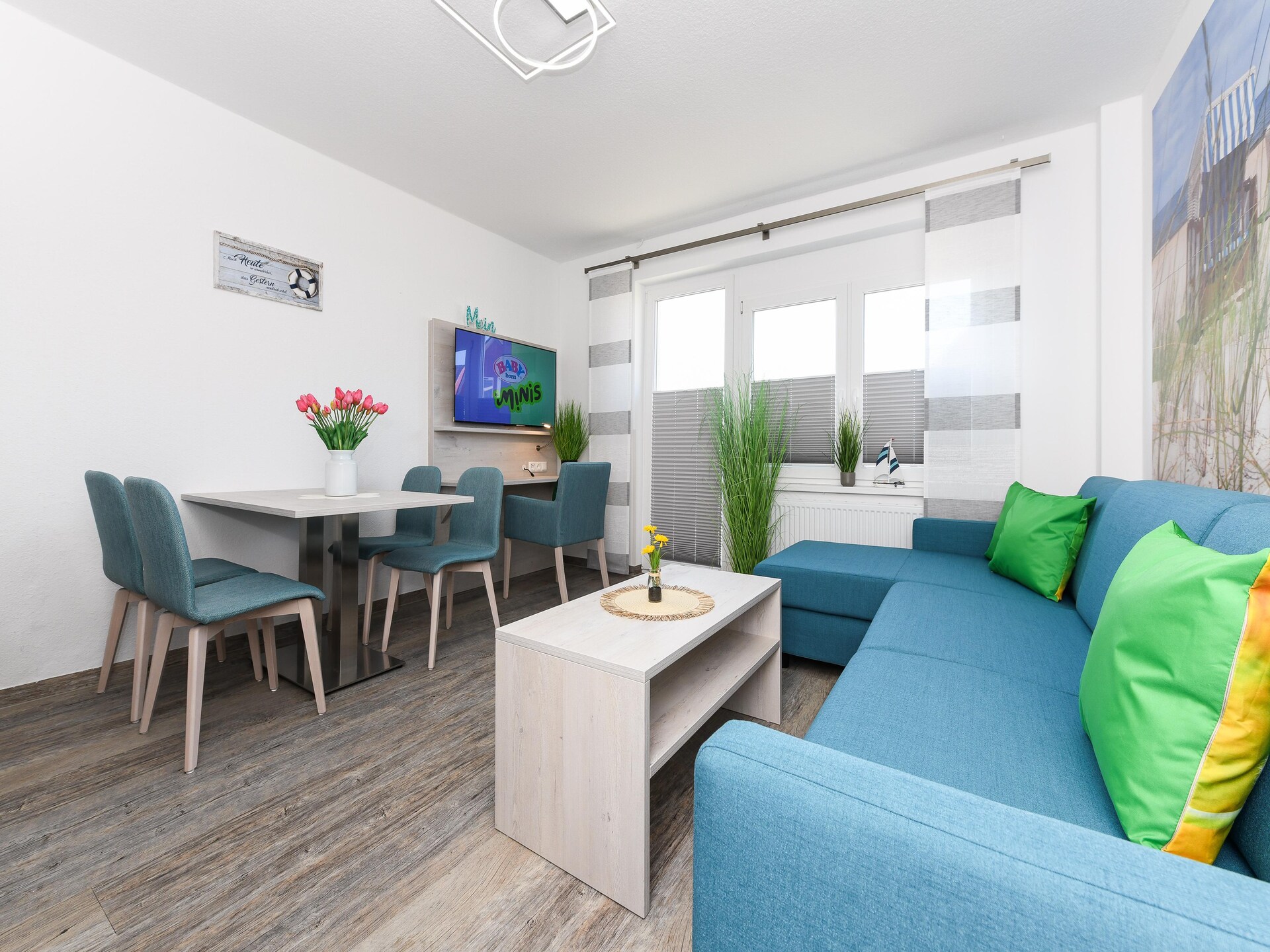 Licht appartement met tuin op 1,2 km van het strand in Bensersiel - foto 6