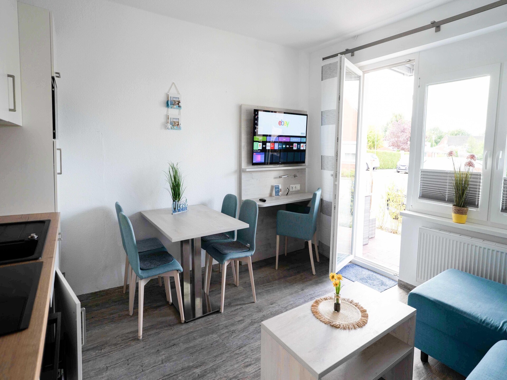 Licht appartement met tuin op 1,2 km van het strand in Bensersiel - foto 7